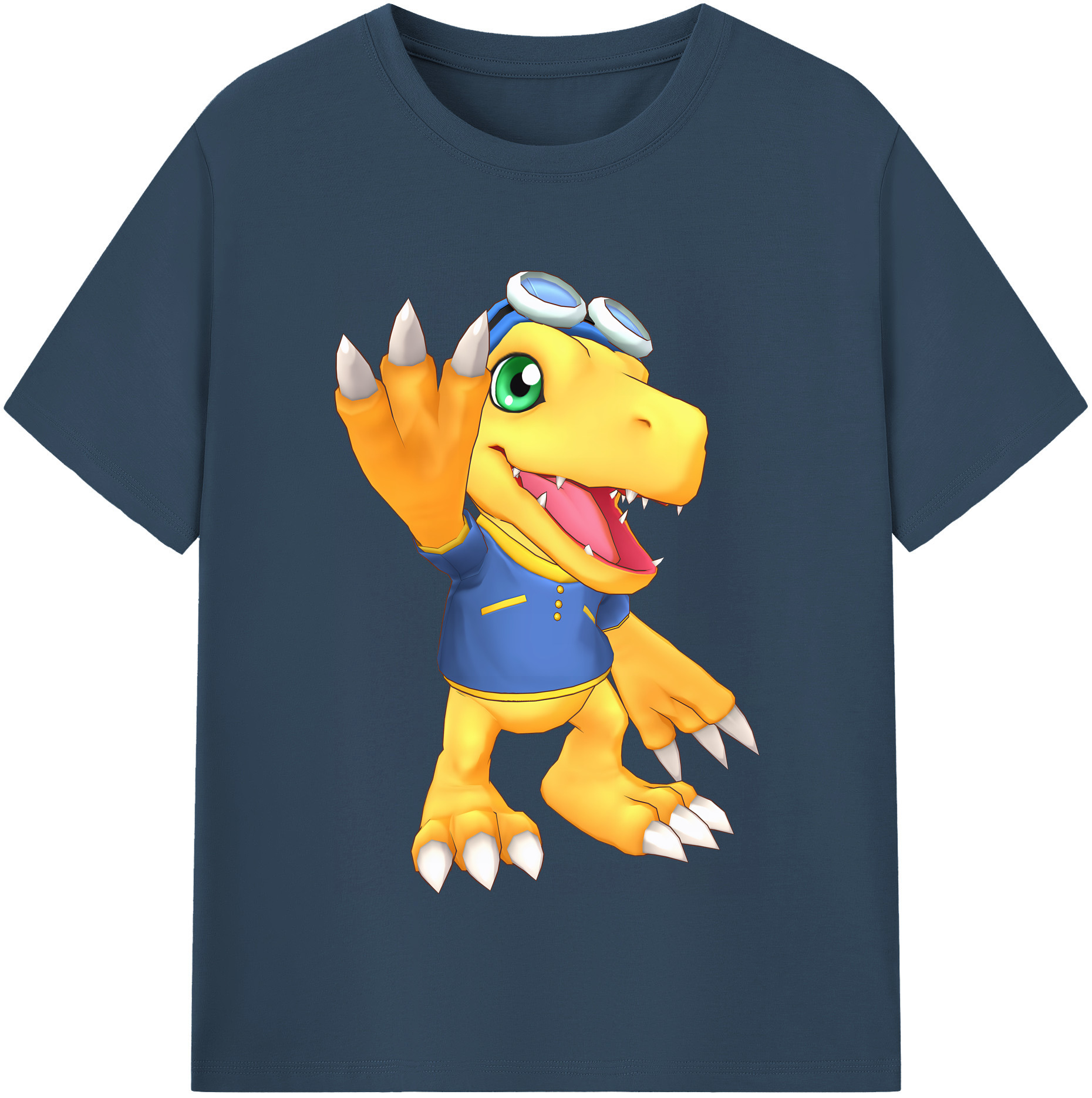 （画像用） Digimon デジタルモンスター/デジモン レディースカジュアルプリントTシャツ（綿100％）
