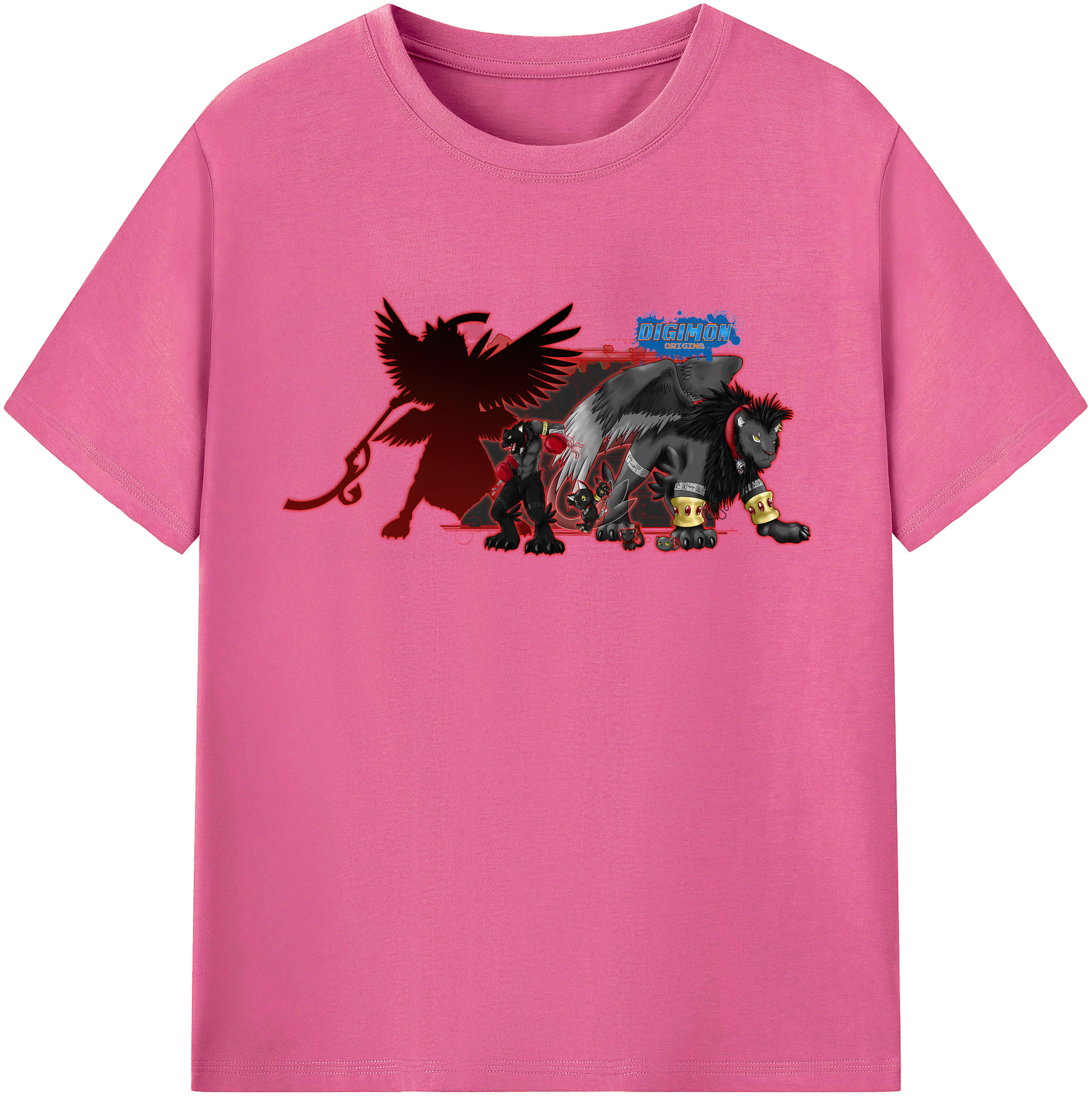 （画像用） Digimon デジタルモンスター/デジモン レディースカジュアルプリントTシャツ（綿100％）