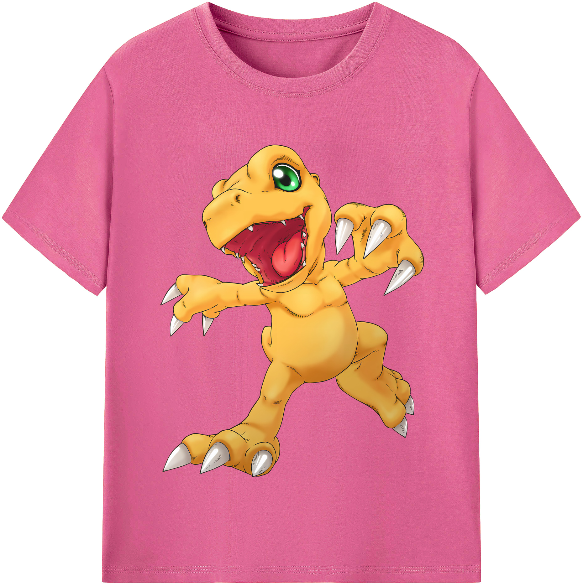 （画像用） Digimon デジタルモンスター/デジモン レディースカジュアルプリントTシャツ（綿100％）