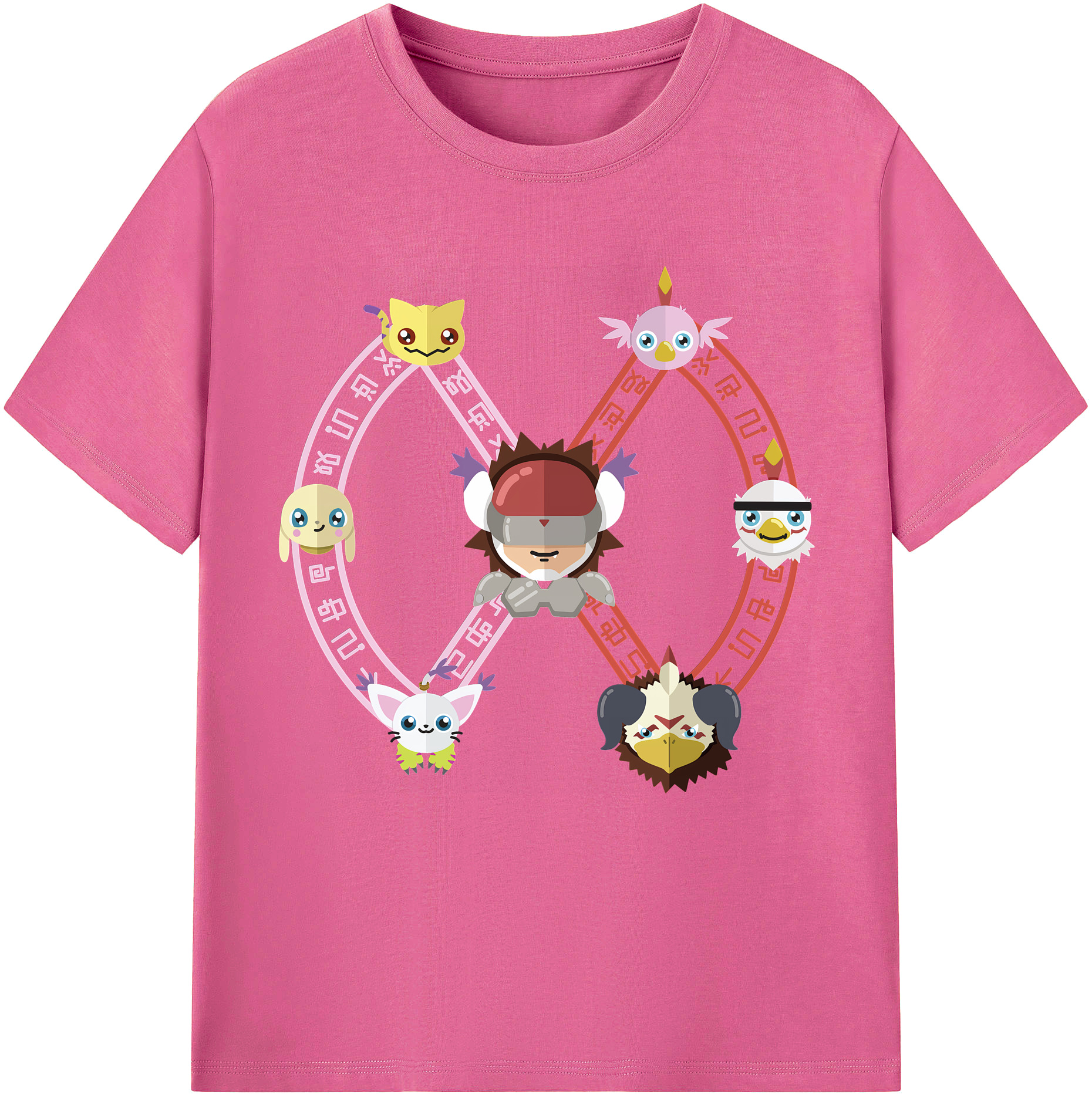 （画像用） Digimon デジタルモンスター/デジモン レディースカジュアルプリントTシャツ（綿100％）