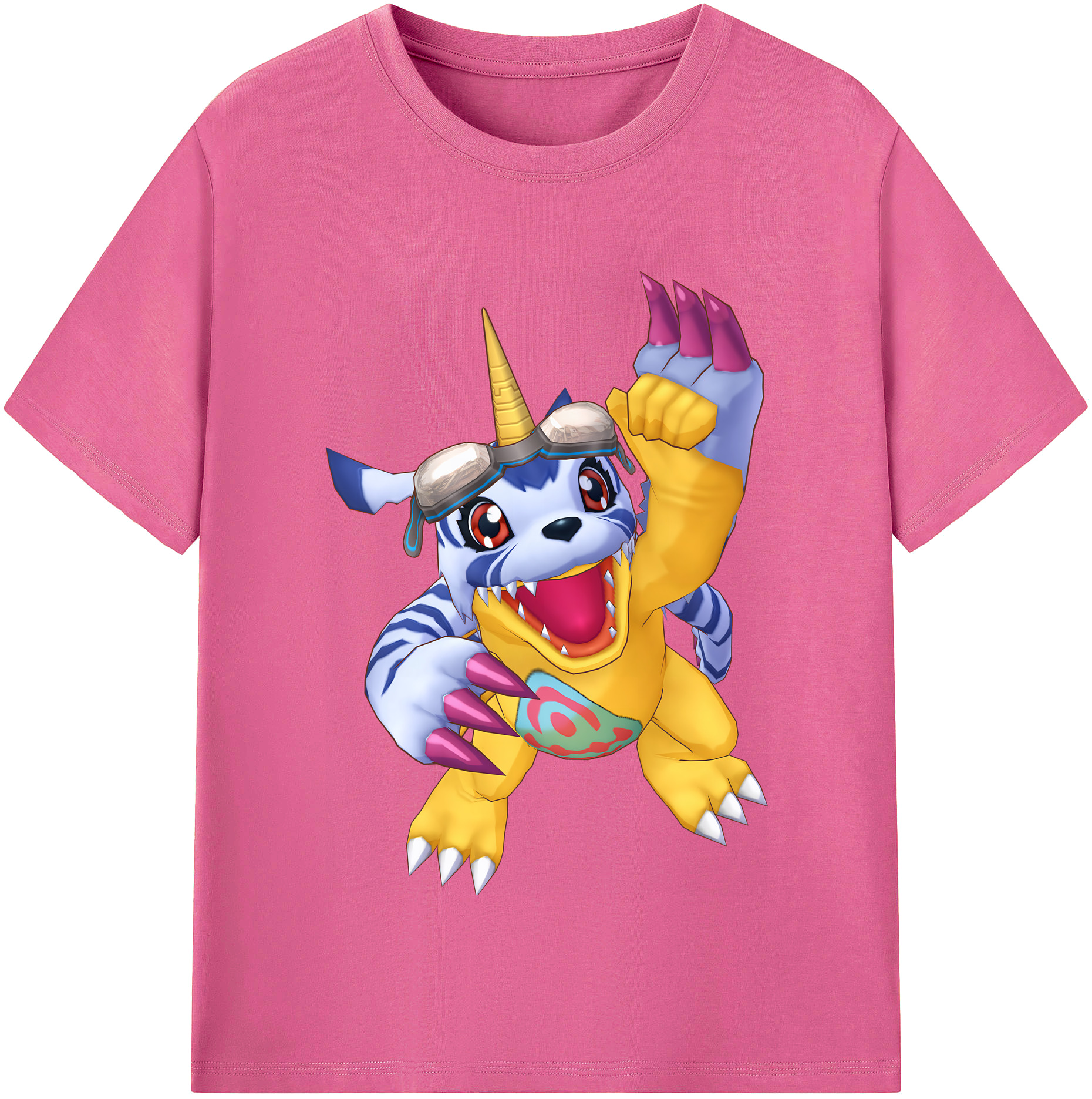 （画像用） Digimon デジタルモンスター/デジモン レディースカジュアルプリントTシャツ（綿100％）