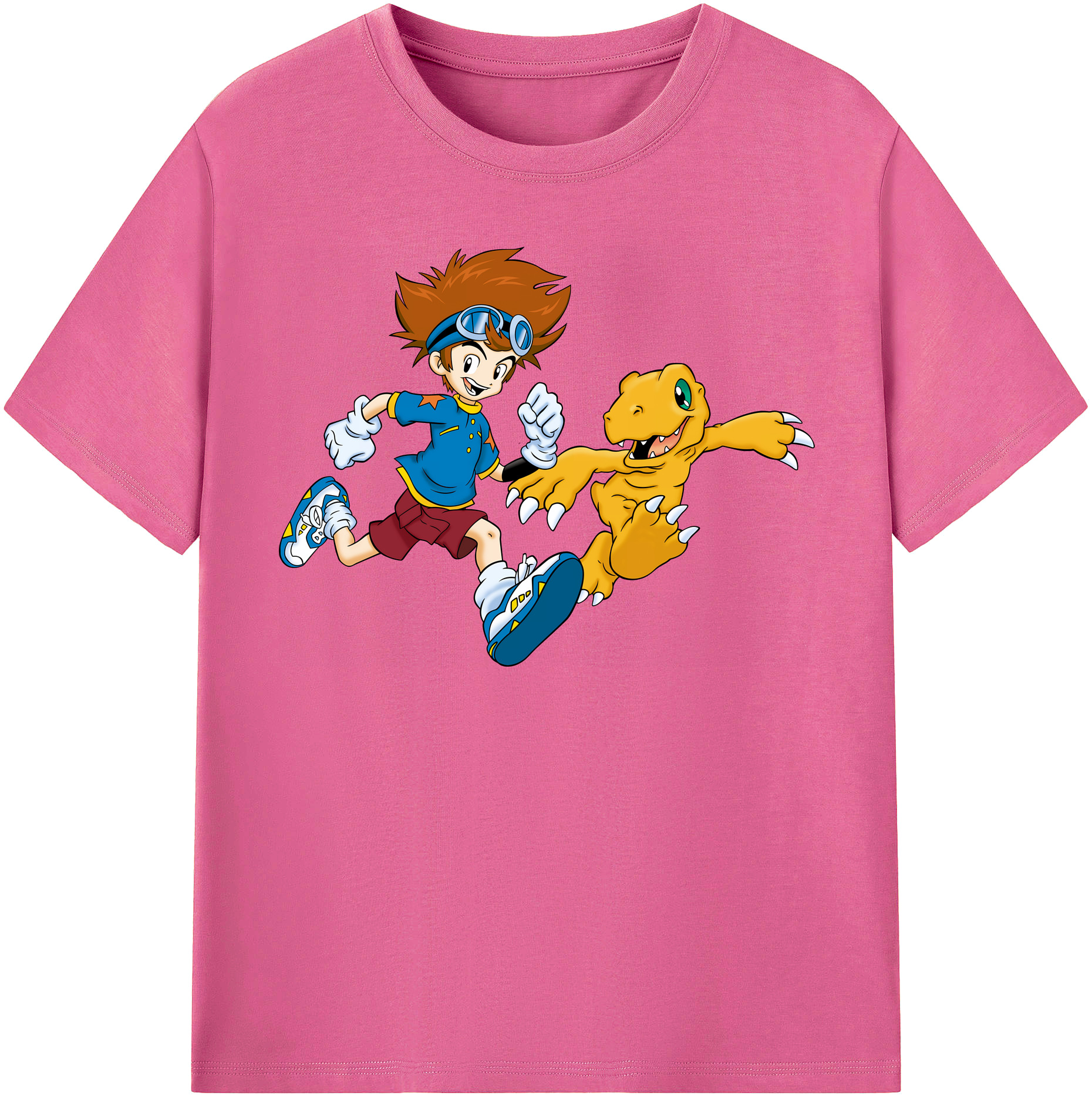 （画像用） Digimon デジタルモンスター/デジモン レディースカジュアルプリントTシャツ（綿100％）