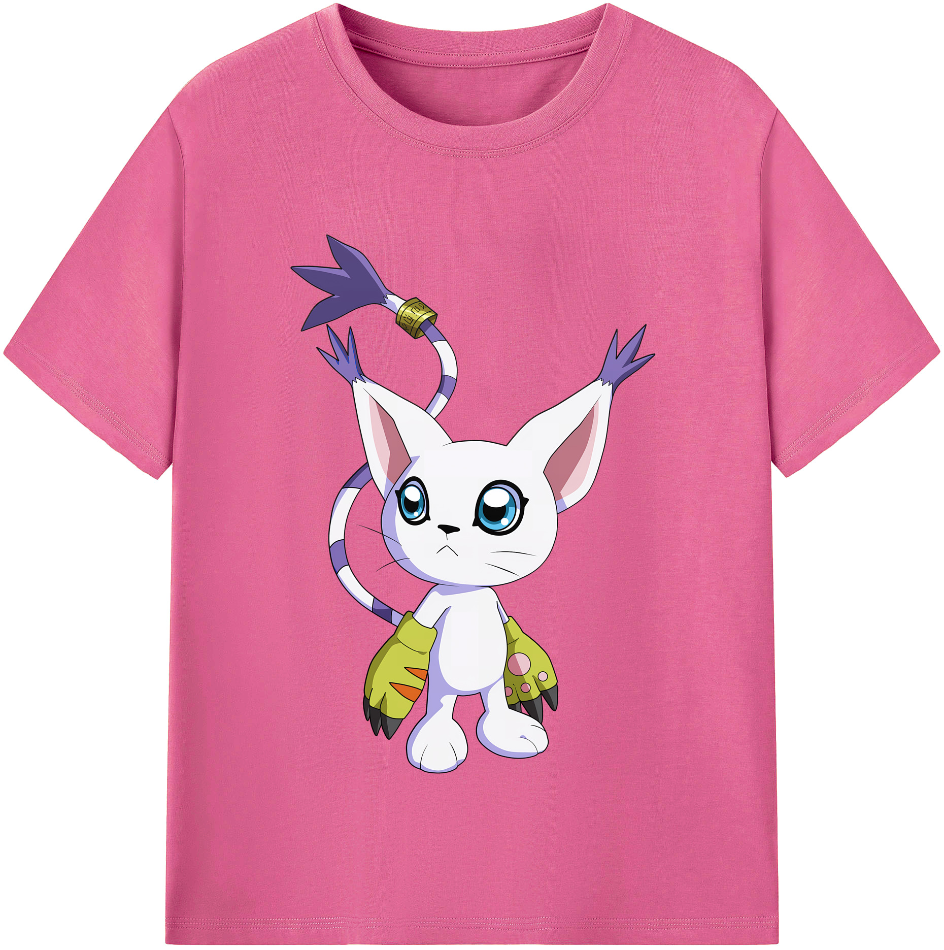 （画像用） Digimon デジタルモンスター/デジモン レディースカジュアルプリントTシャツ（綿100％）
