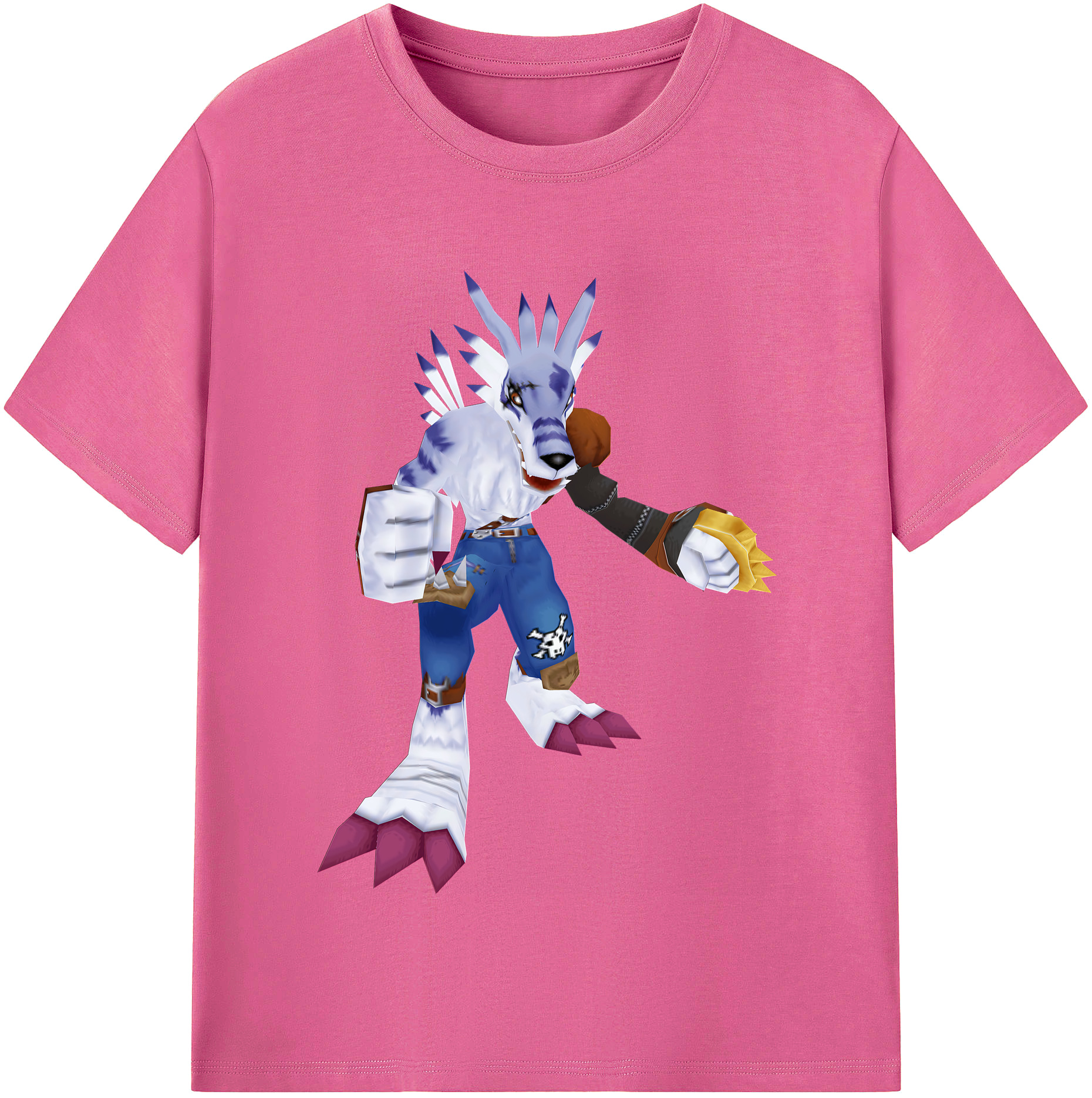 （画像用） Digimon デジタルモンスター/デジモン レディースカジュアルプリントTシャツ（綿100％）