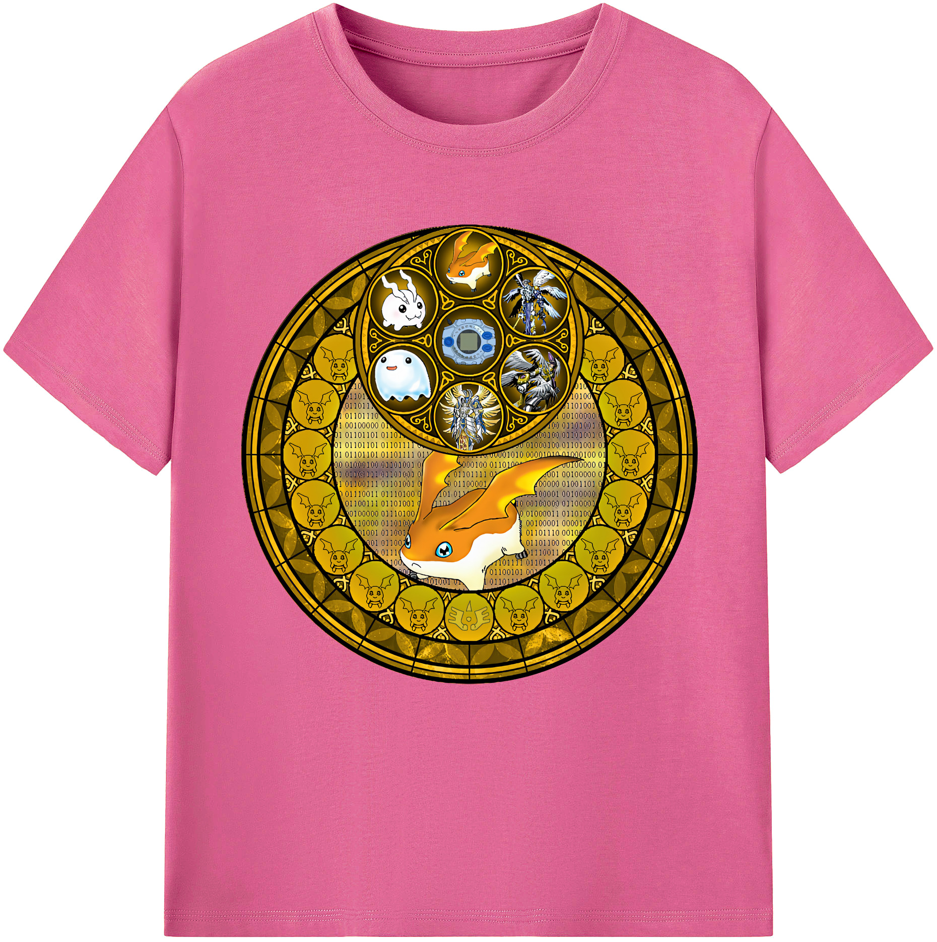 （画像用） Digimon デジタルモンスター/デジモン レディースカジュアルプリントTシャツ（綿100％）