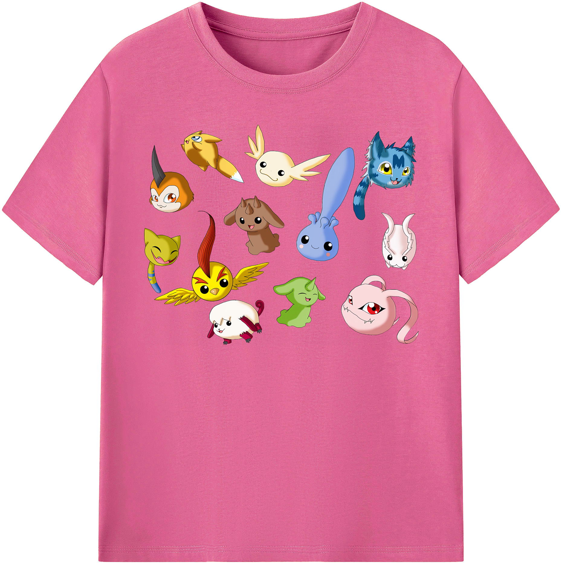 （画像用） Digimon デジタルモンスター/デジモン レディースカジュアルプリントTシャツ（綿100％）