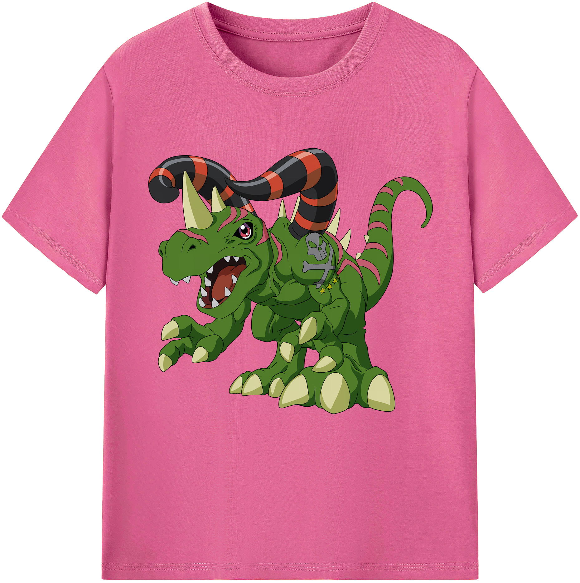 （画像用） Digimon デジタルモンスター/デジモン レディースカジュアルプリントTシャツ（綿100％）