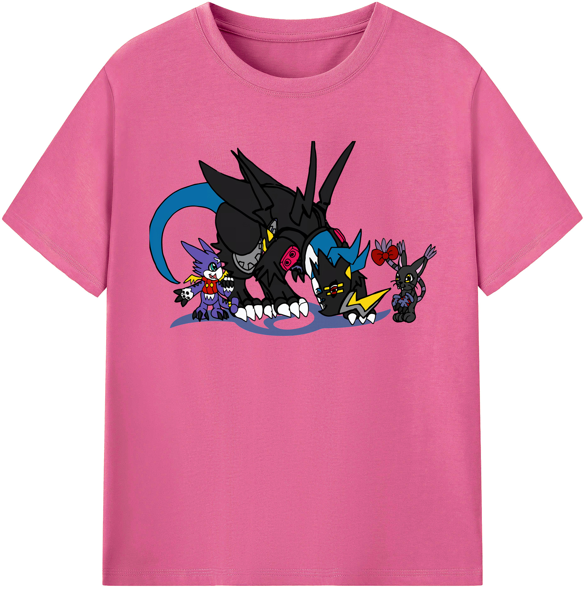 （画像用） Digimon デジタルモンスター/デジモン レディースカジュアルプリントTシャツ（綿100％）