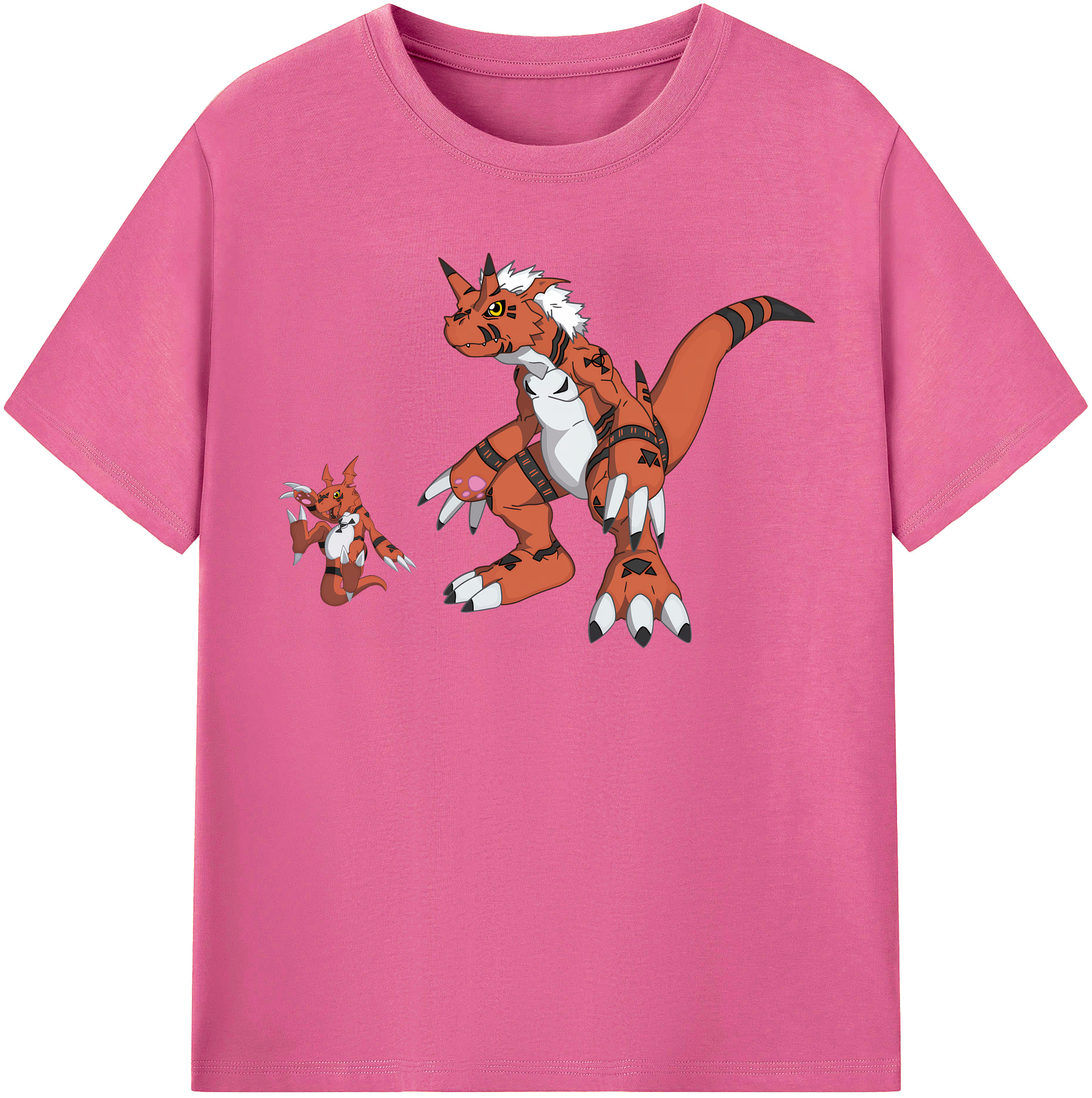 （画像用） Digimon デジタルモンスター/デジモン レディースカジュアルプリントTシャツ（綿100％）