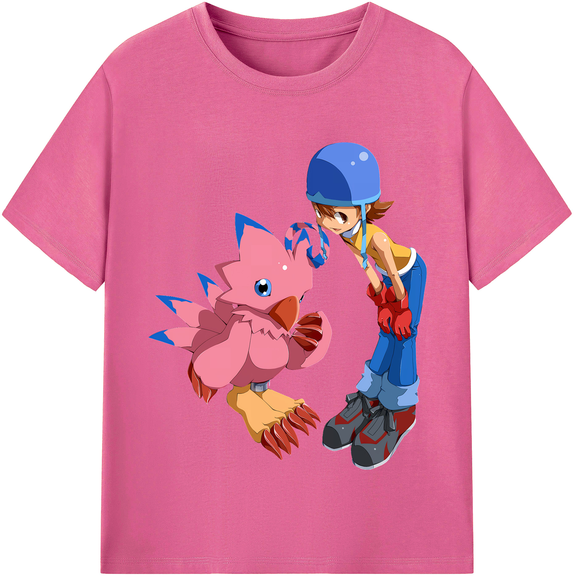 （画像用） Digimon デジタルモンスター/デジモン レディースカジュアルプリントTシャツ（綿100％）