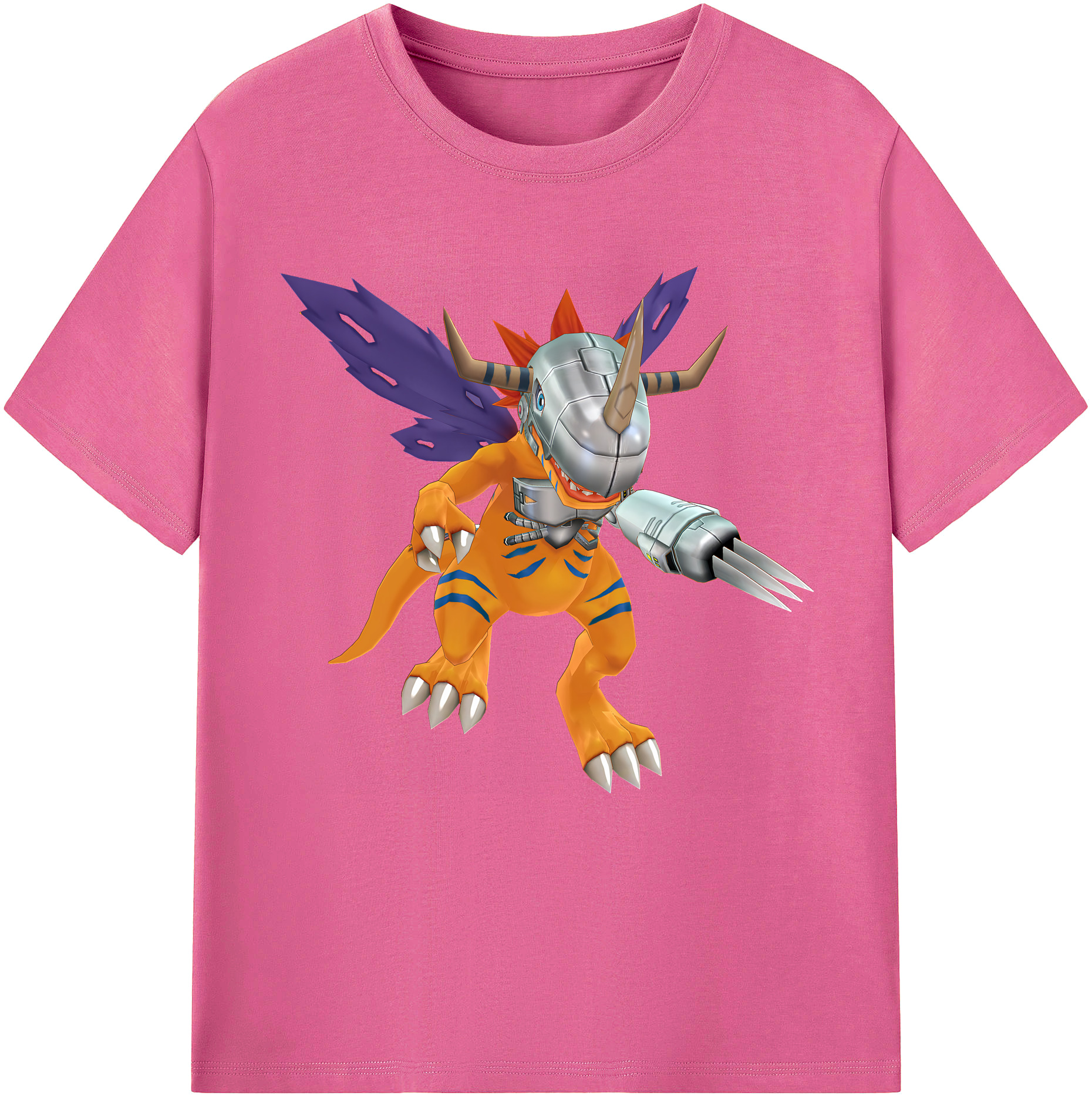 （画像用） Digimon デジタルモンスター/デジモン レディースカジュアルプリントTシャツ（綿100％）