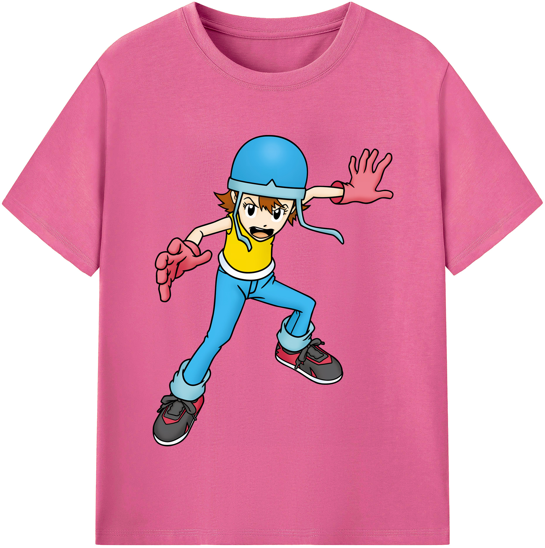 （画像用） Digimon デジタルモンスター/デジモン レディースカジュアルプリントTシャツ（綿100％）