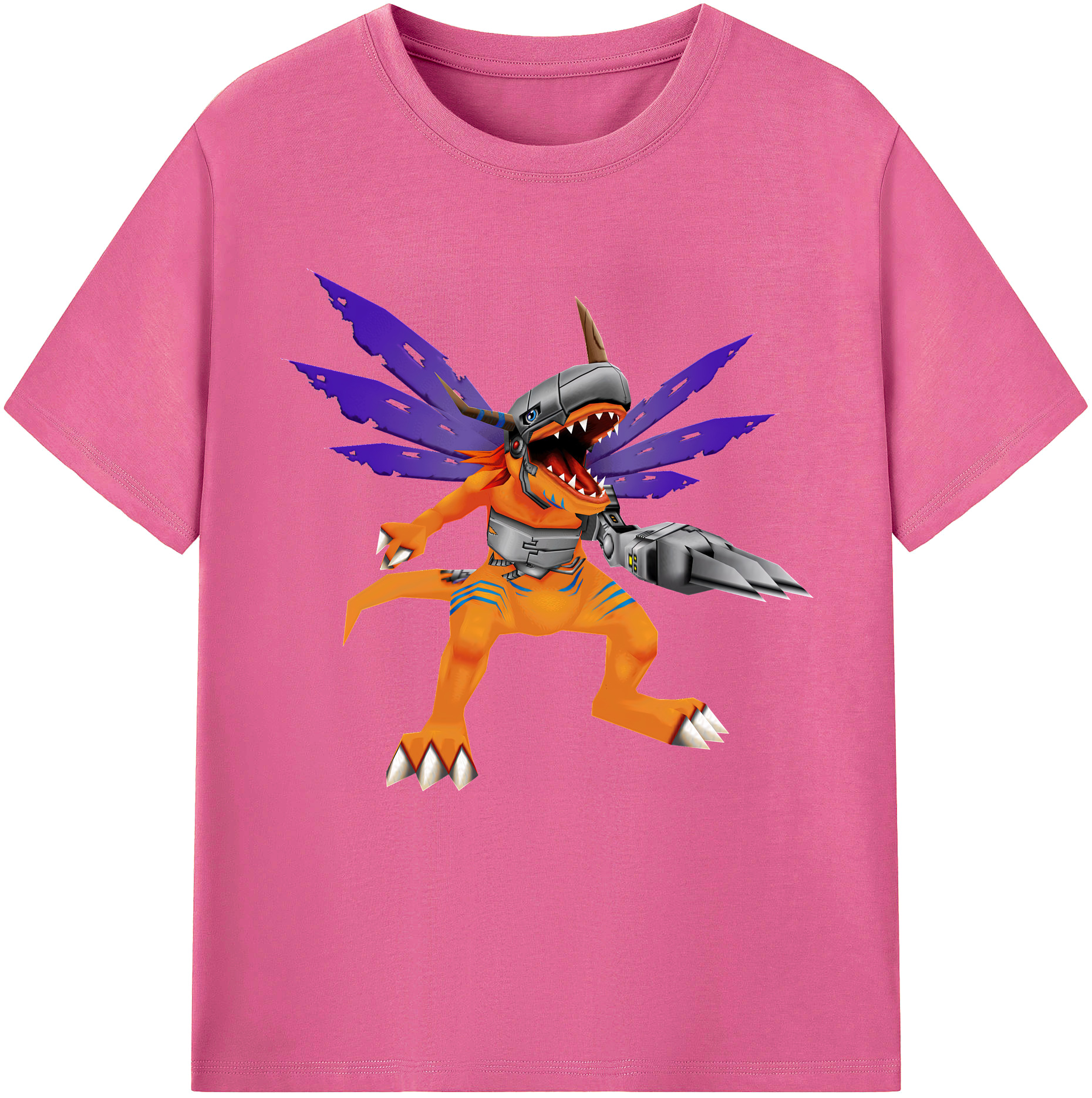（画像用） Digimon デジタルモンスター/デジモン レディースカジュアルプリントTシャツ（綿100％）