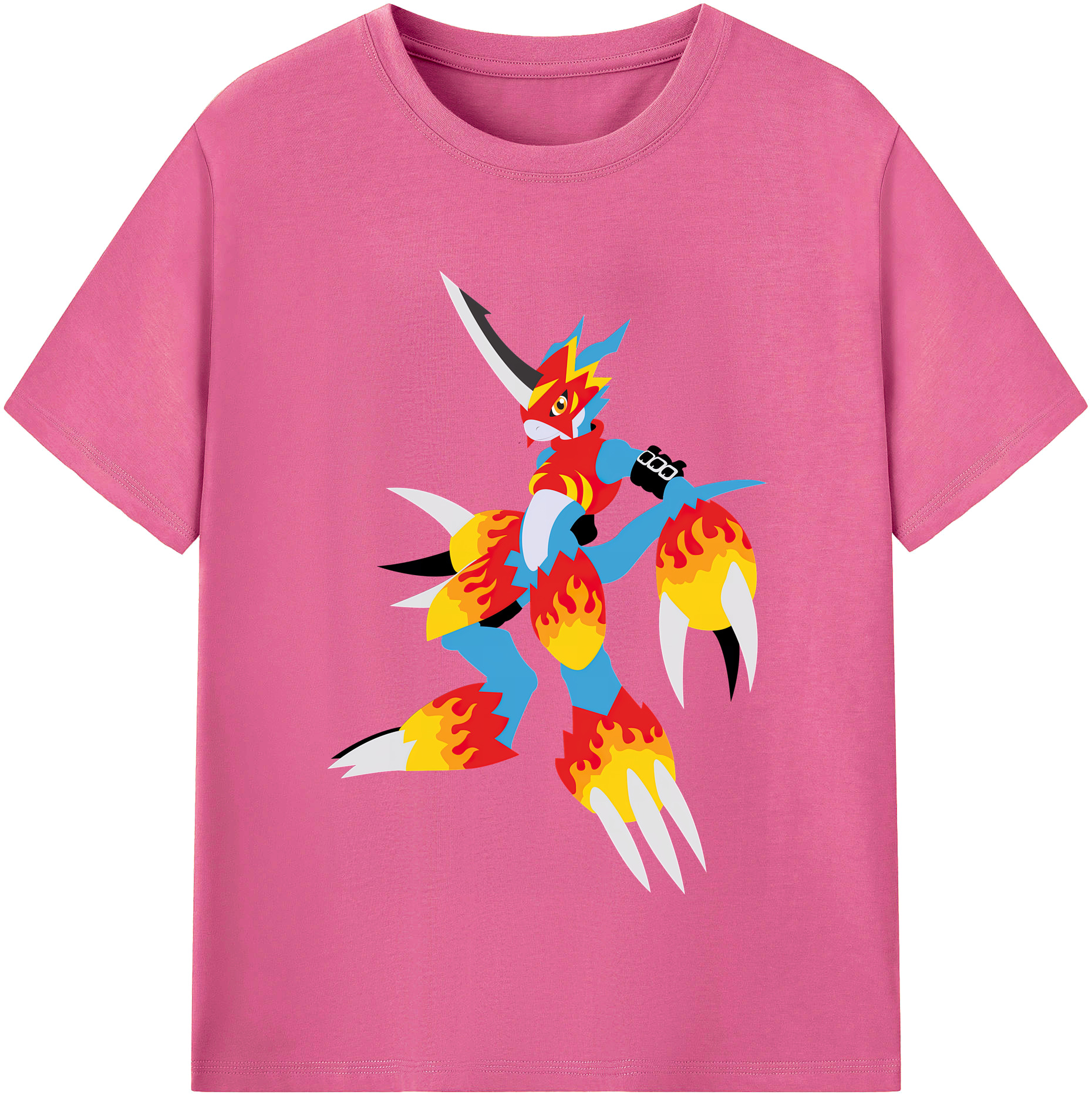（画像用） Digimon デジタルモンスター/デジモン レディースカジュアルプリントTシャツ（綿100％）