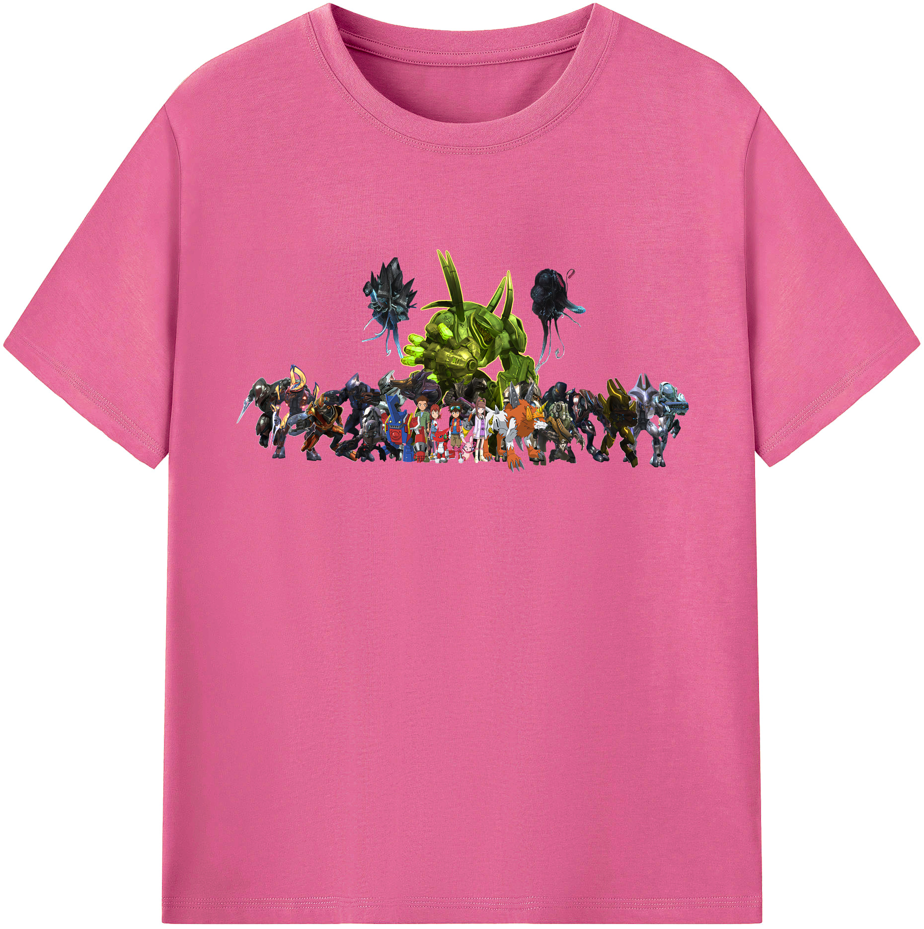 （画像用） Digimon デジタルモンスター/デジモン レディースカジュアルプリントTシャツ（綿100％）