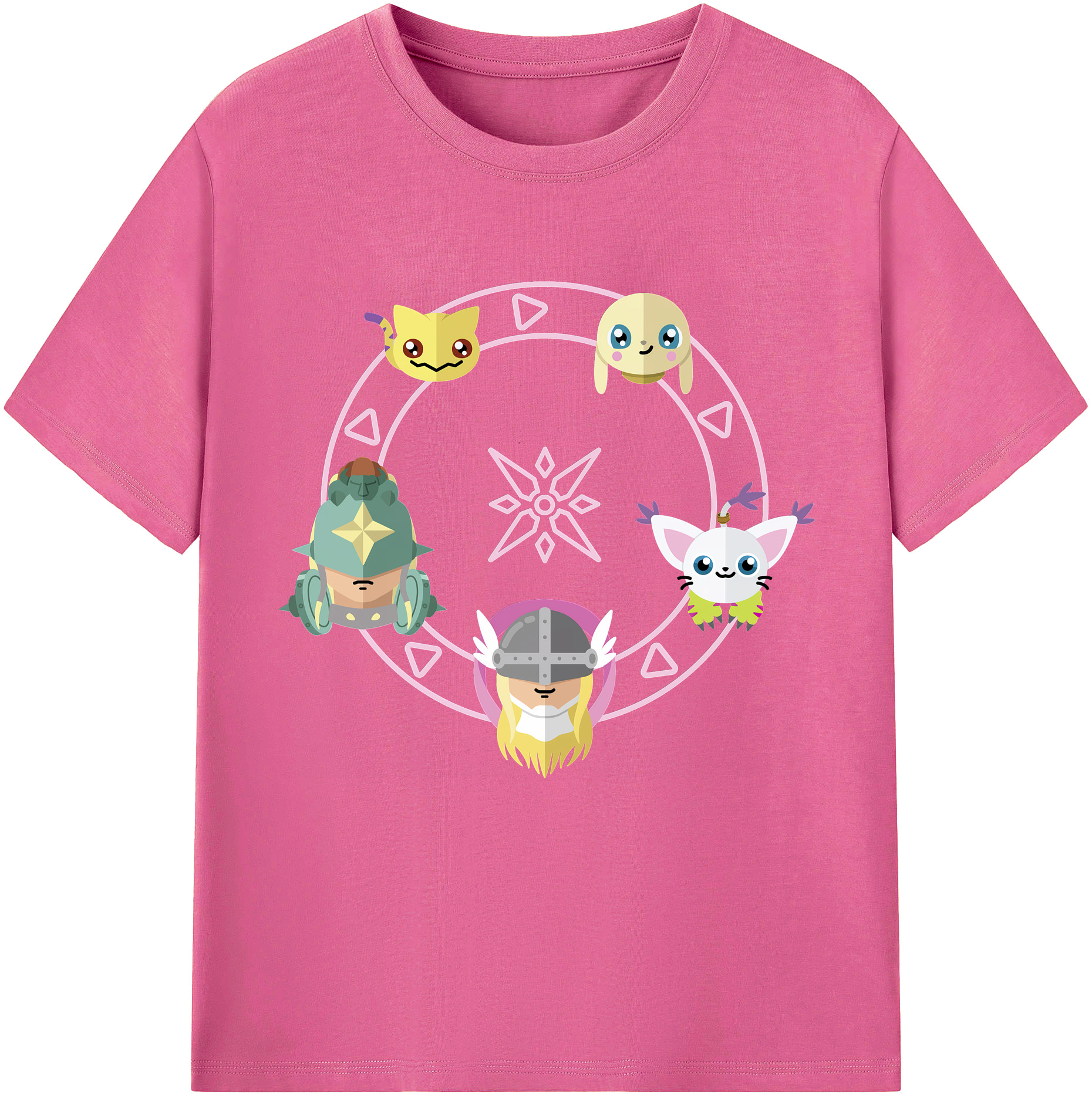 （画像用） Digimon デジタルモンスター/デジモン レディースカジュアルプリントTシャツ（綿100％）