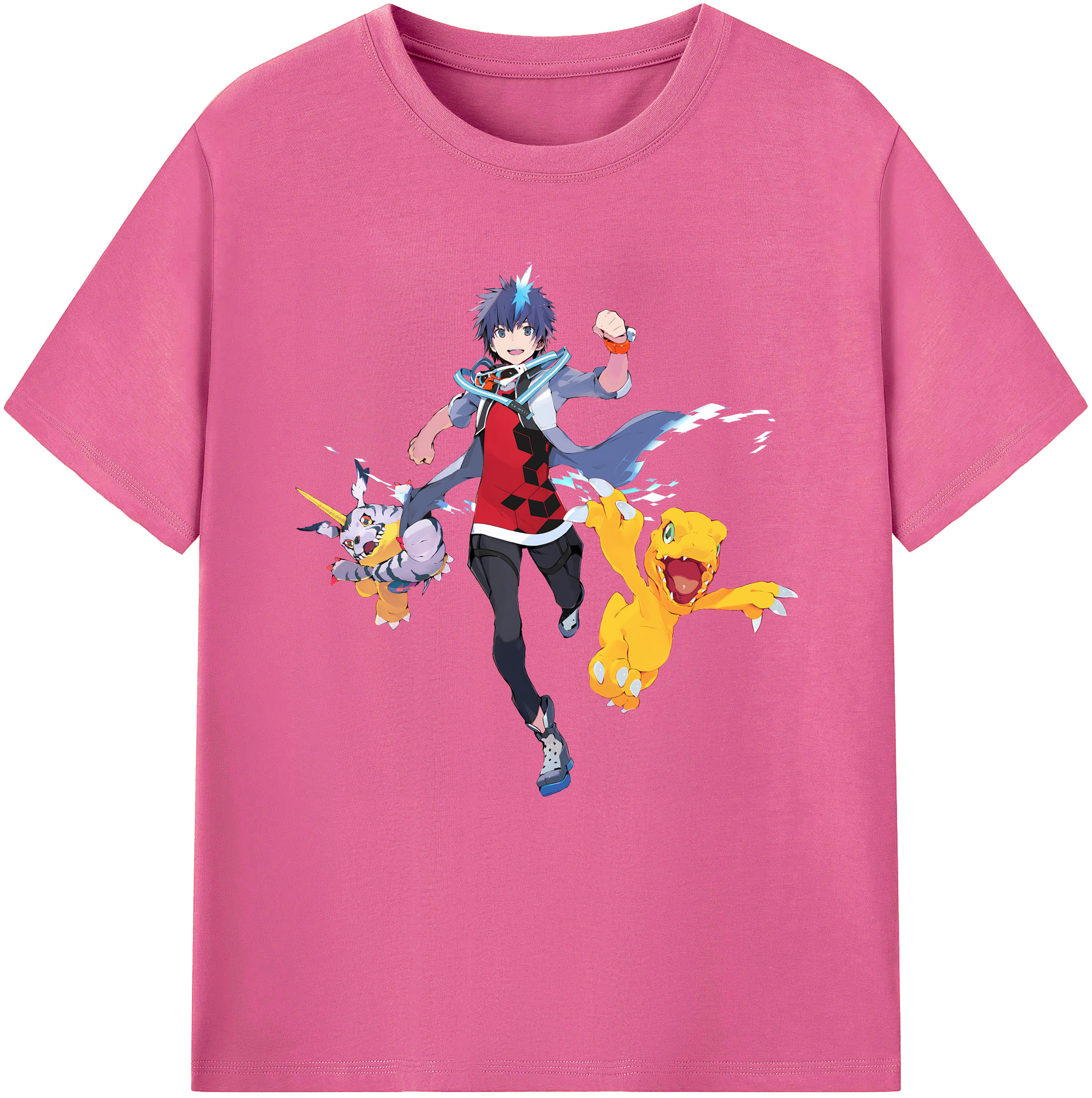 （画像用） Digimon デジタルモンスター/デジモン レディースカジュアルプリントTシャツ（綿100％）