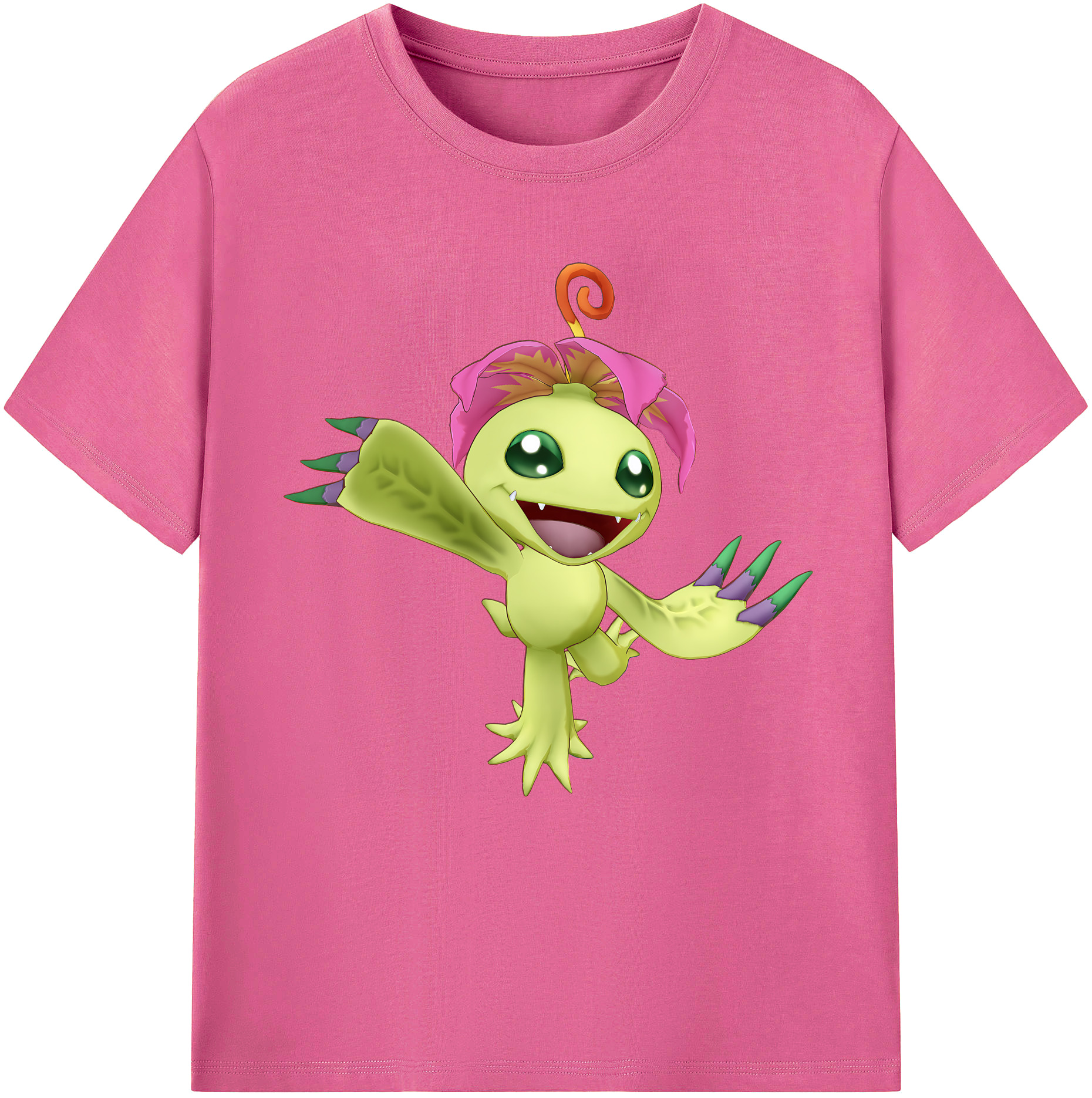 （画像用） Digimon デジタルモンスター/デジモン レディースカジュアルプリントTシャツ（綿100％）