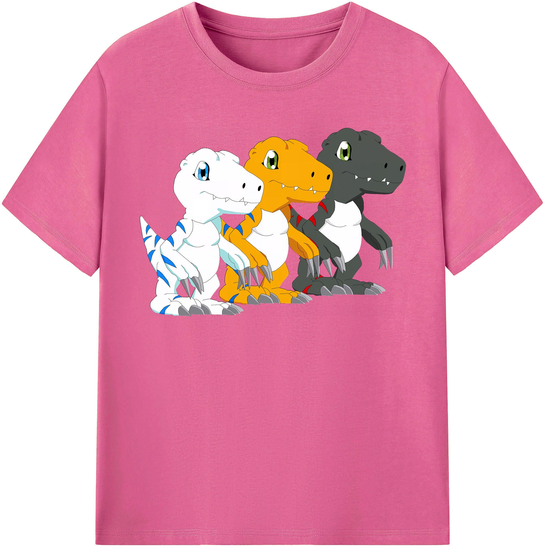 （画像用） Digimon デジタルモンスター/デジモン レディースカジュアルプリントTシャツ（綿100％）