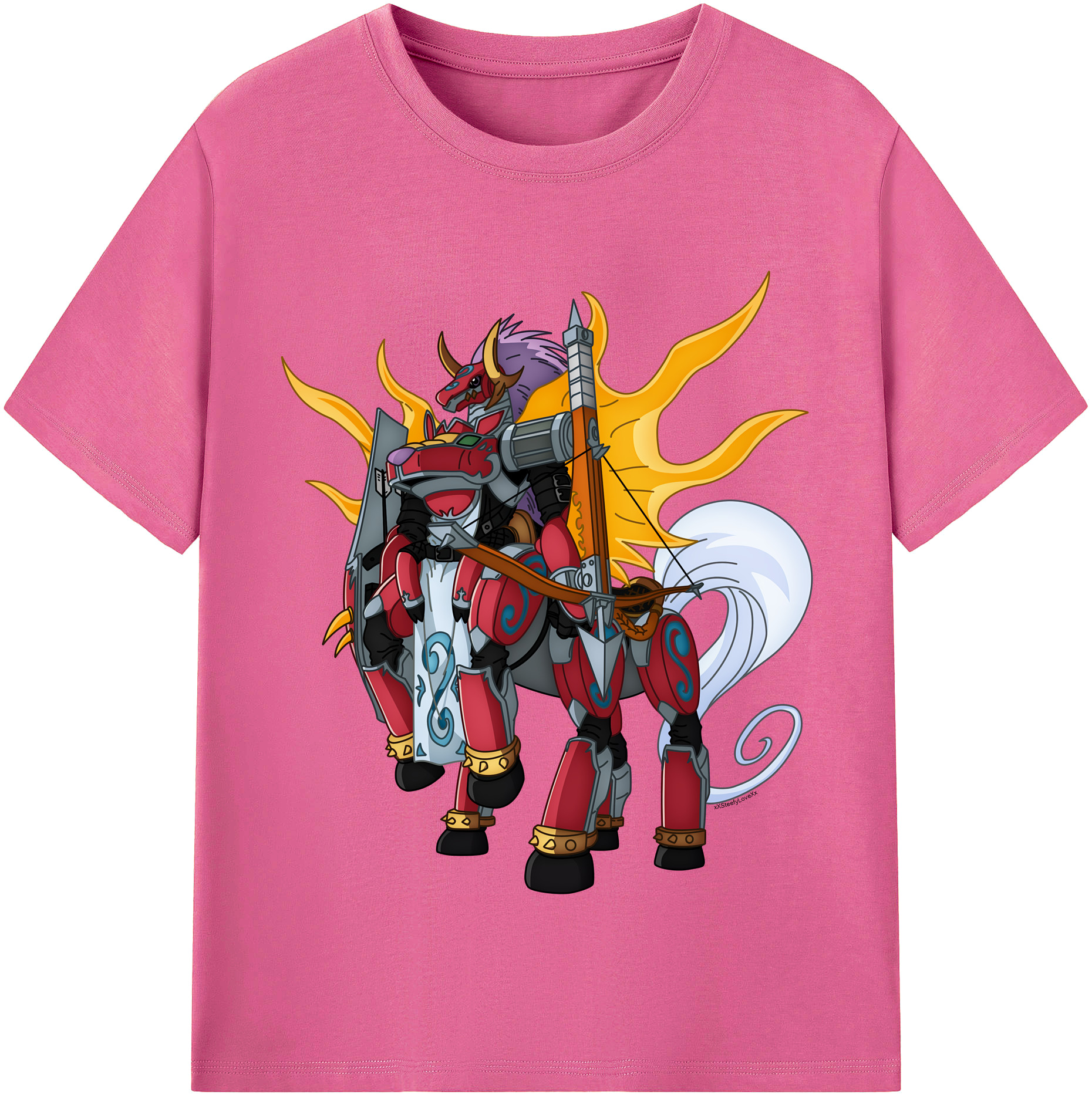 （画像用） Digimon デジタルモンスター/デジモン レディースカジュアルプリントTシャツ（綿100％）