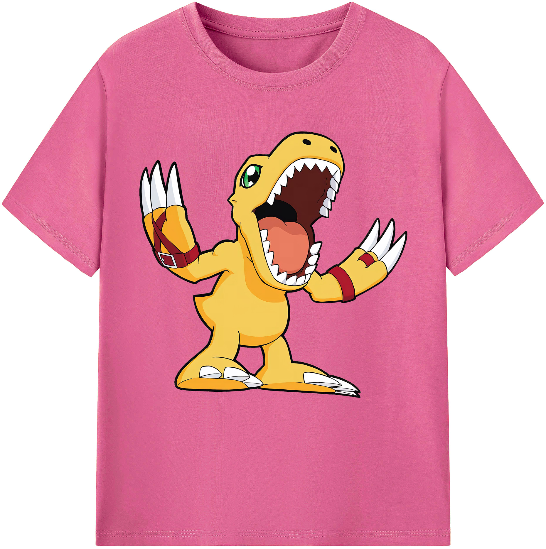 （画像用） Digimon デジタルモンスター/デジモン レディースカジュアルプリントTシャツ（綿100％）