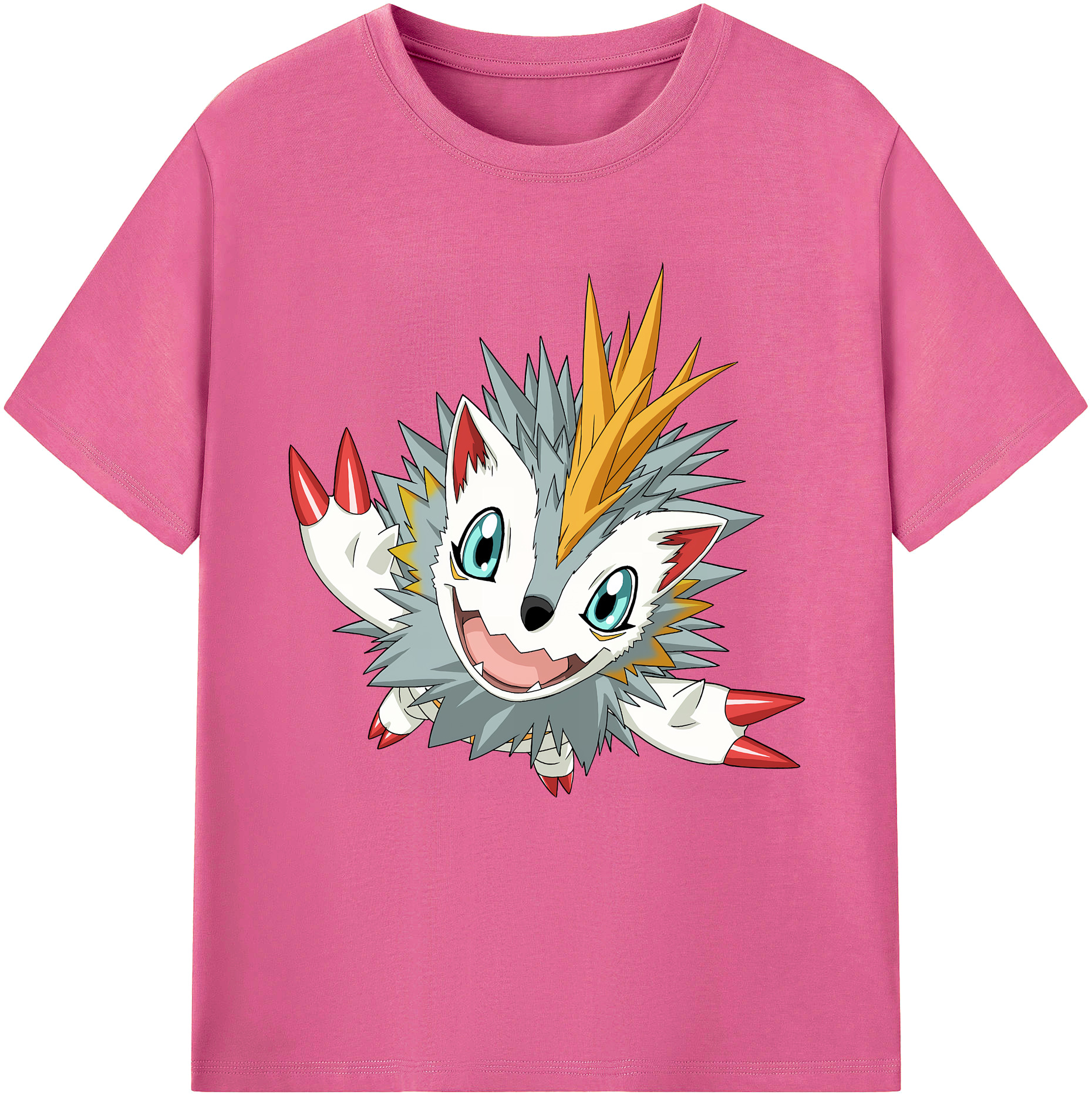 （画像用） Digimon デジタルモンスター/デジモン レディースカジュアルプリントTシャツ（綿100％）