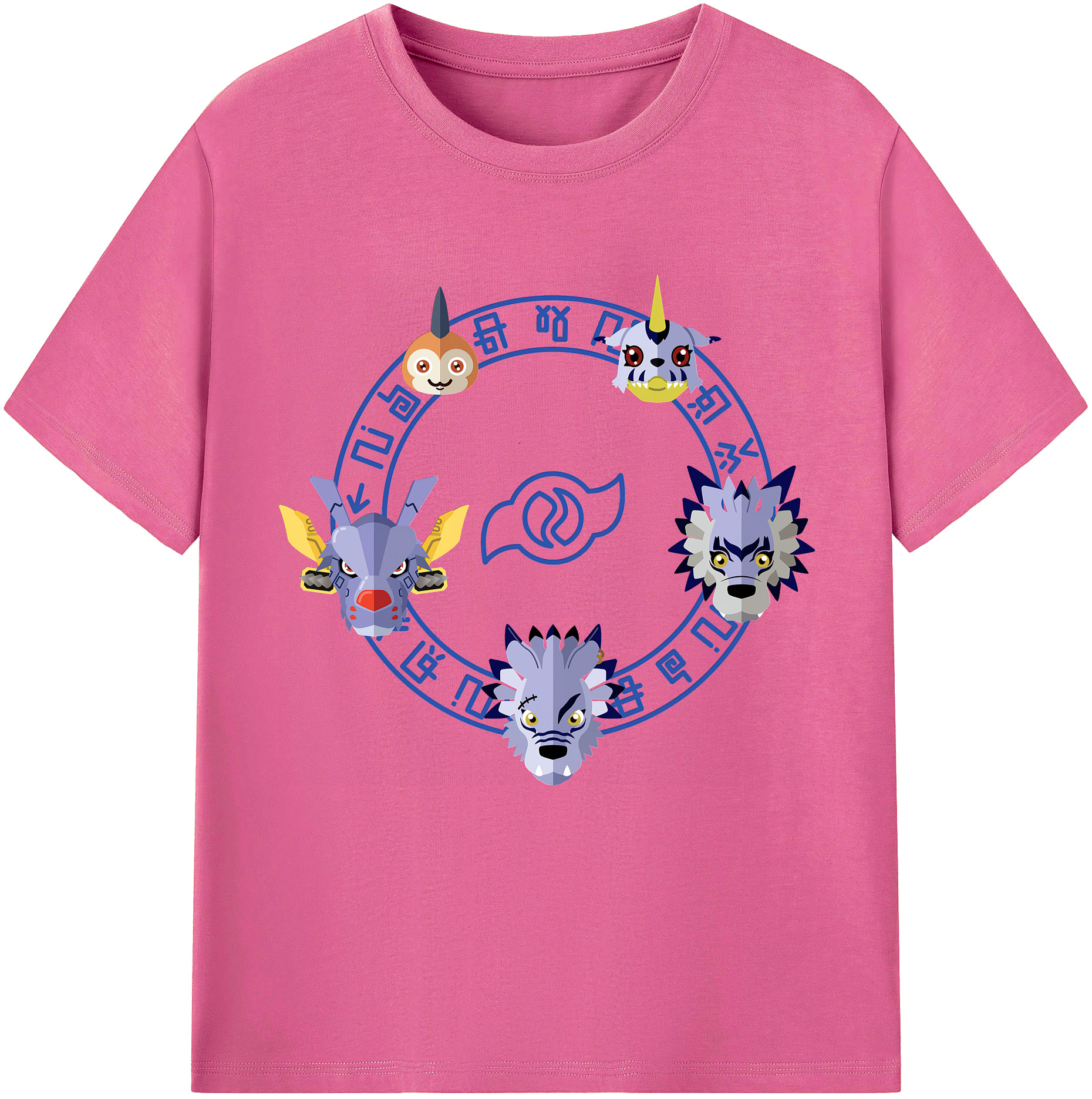 （画像用） Digimon デジタルモンスター/デジモン レディースカジュアルプリントTシャツ（綿100％）