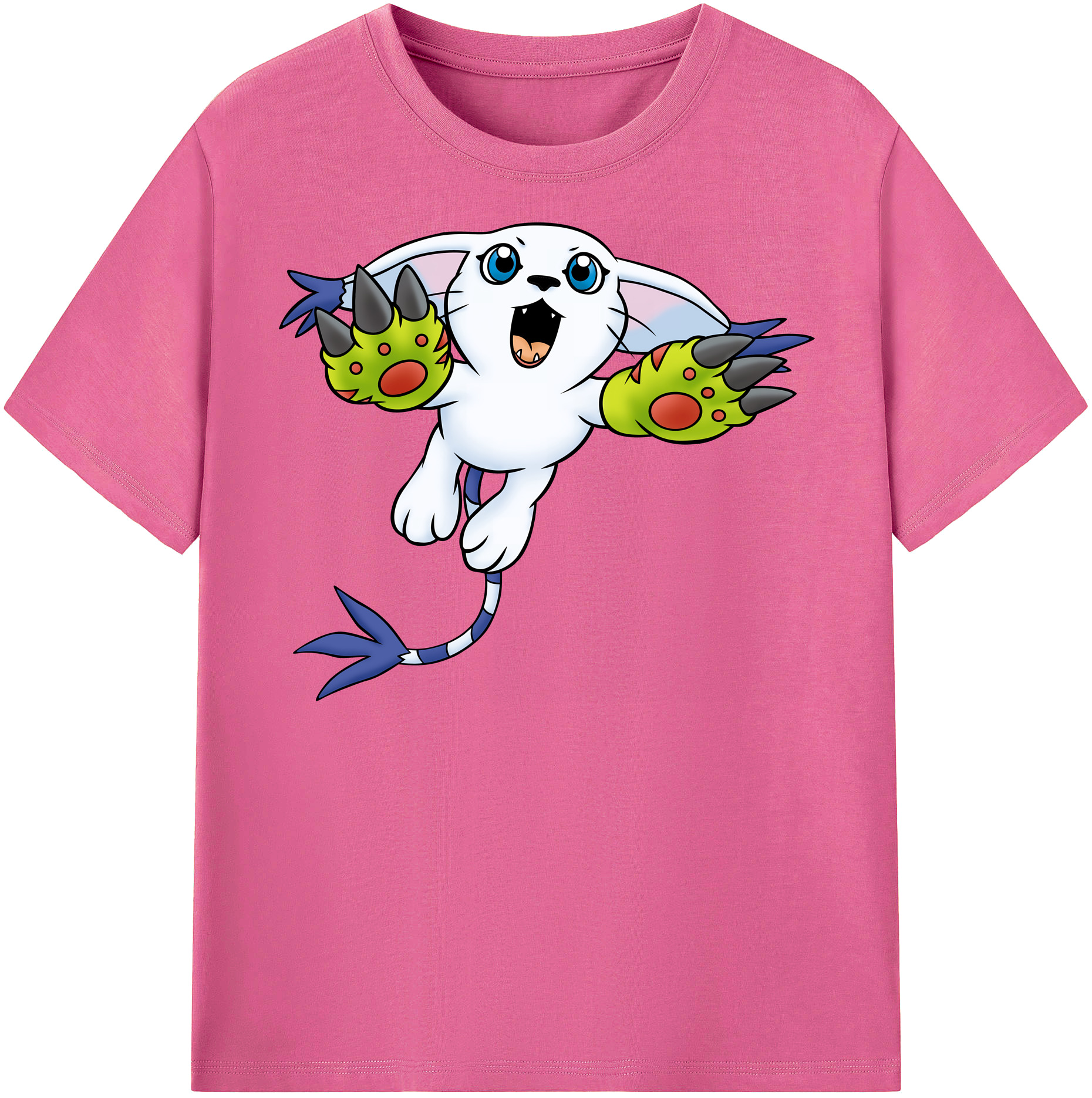 （画像用） Digimon デジタルモンスター/デジモン レディースカジュアルプリントTシャツ（綿100％）