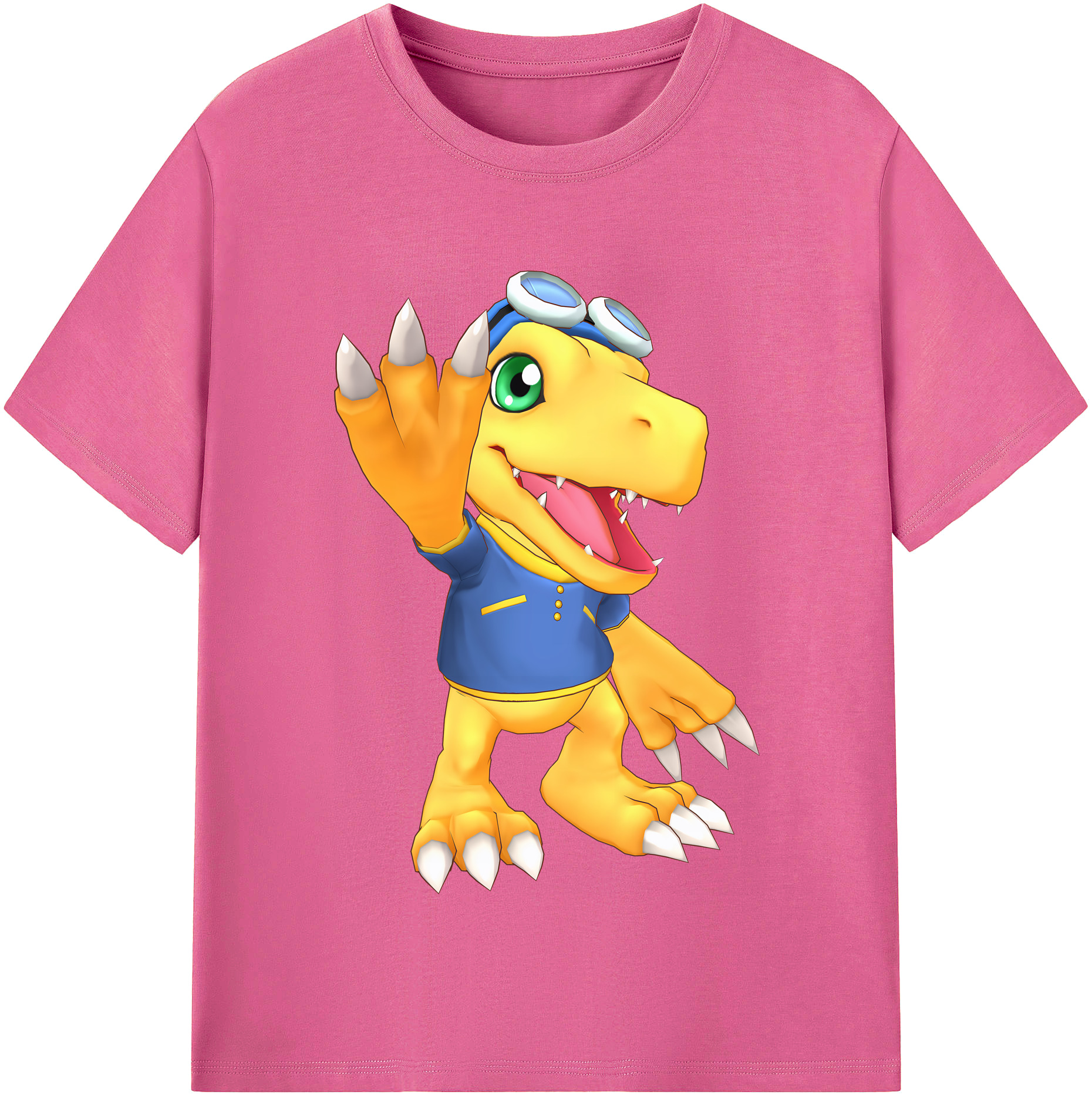 （画像用） Digimon デジタルモンスター/デジモン レディースカジュアルプリントTシャツ（綿100％）