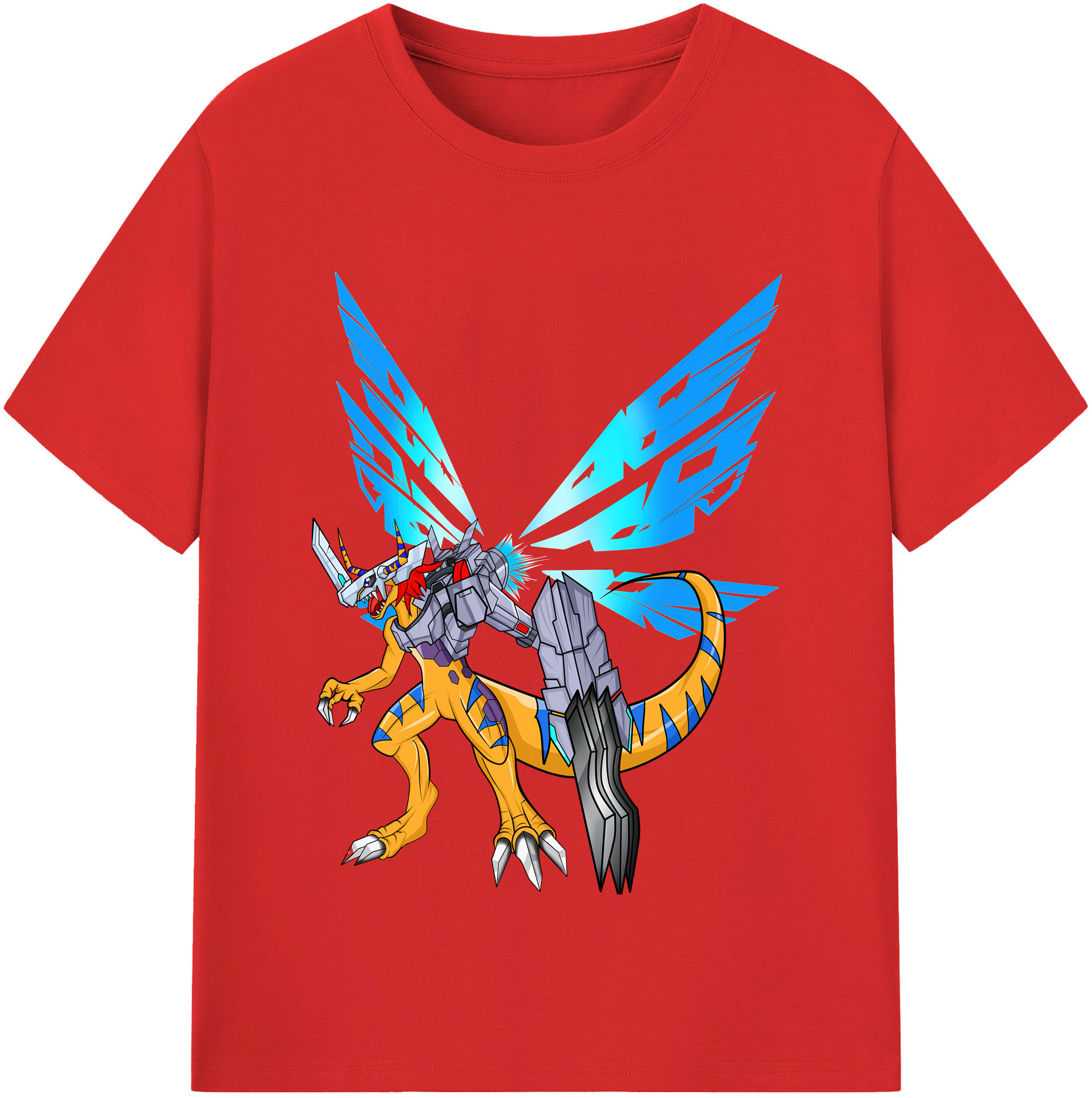 （画像用） Digimon デジタルモンスター/デジモン レディースカジュアルプリントTシャツ（綿100％）