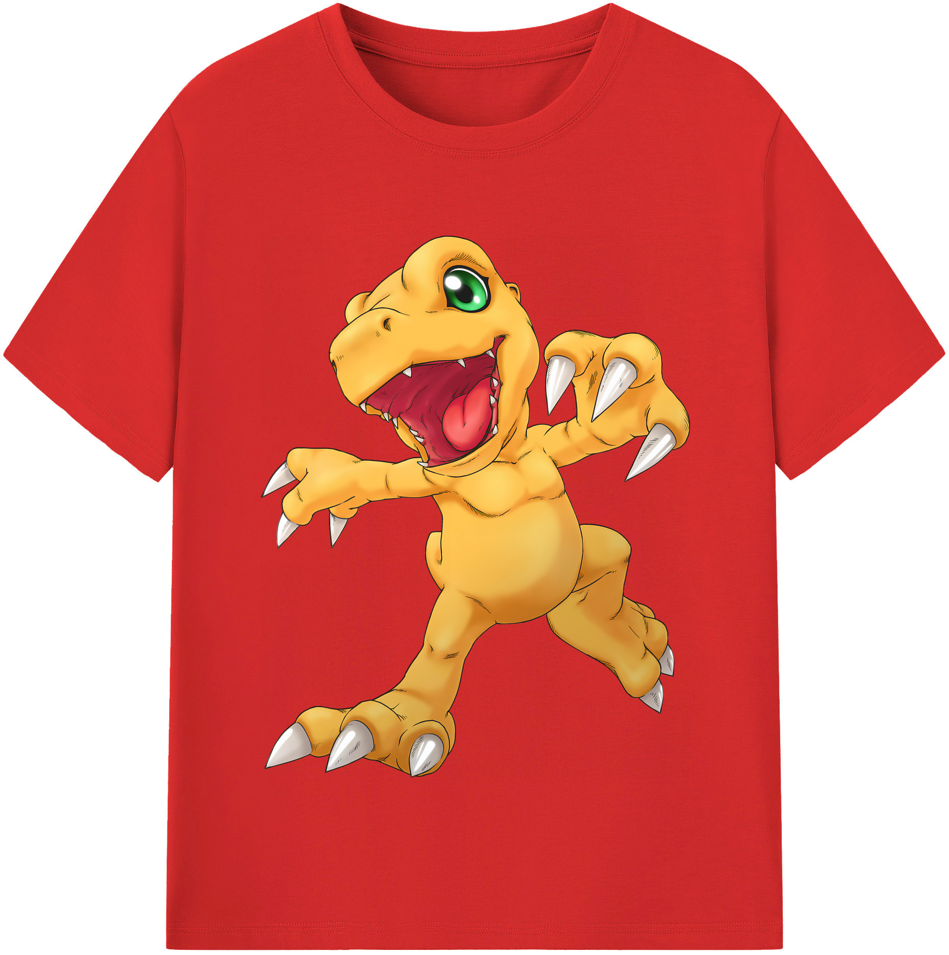 （画像用） Digimon デジタルモンスター/デジモン レディースカジュアルプリントTシャツ（綿100％）