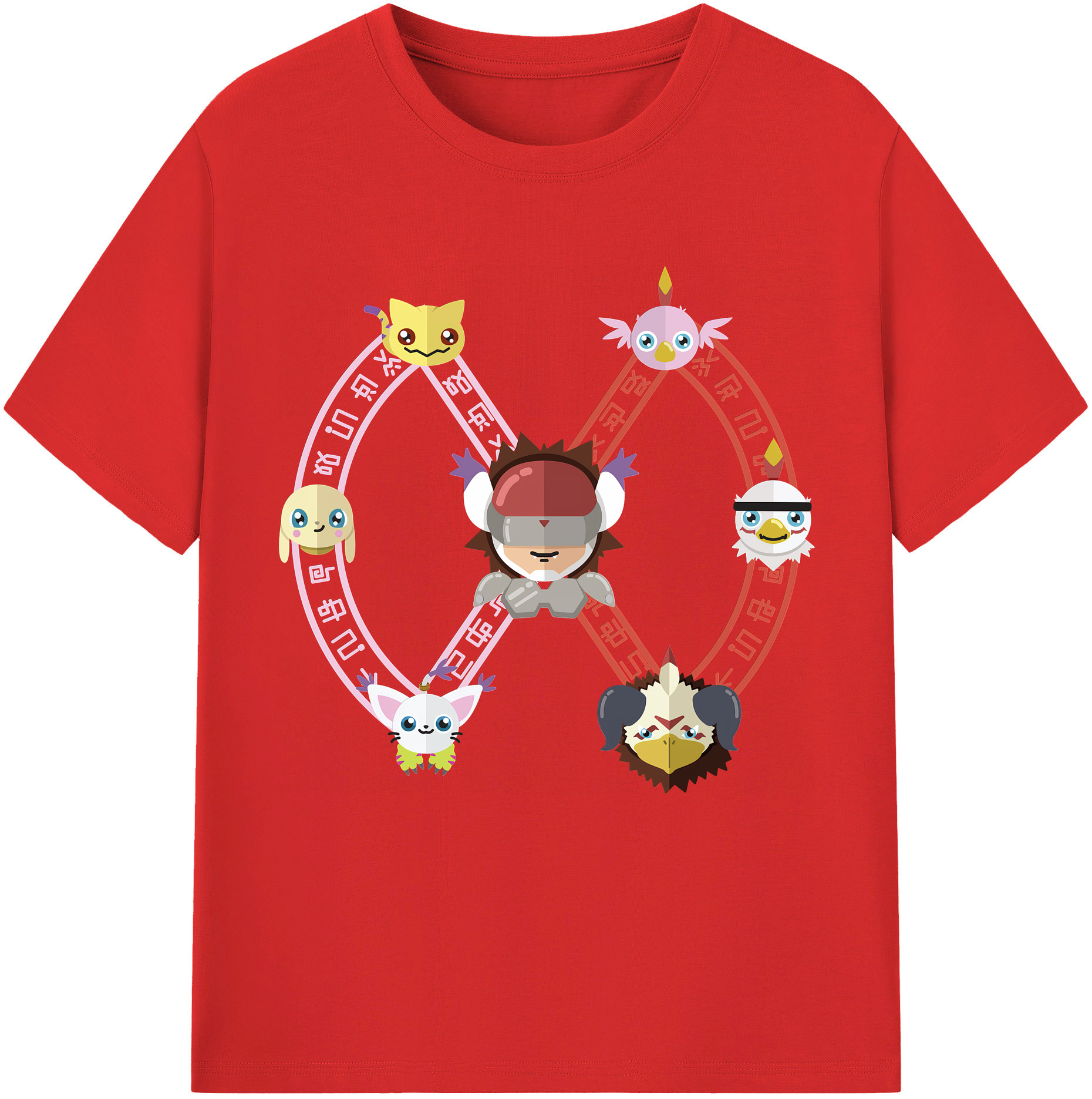 （画像用） Digimon デジタルモンスター/デジモン レディースカジュアルプリントTシャツ（綿100％）