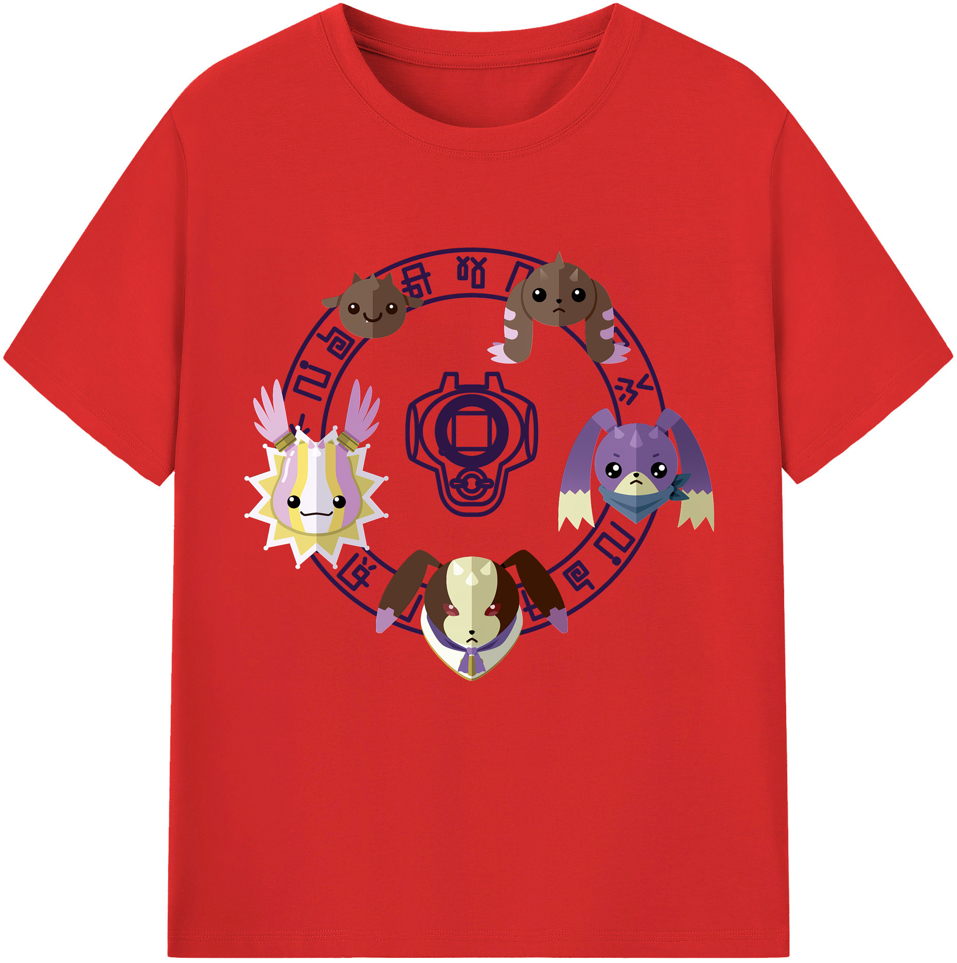 （画像用） Digimon デジタルモンスター/デジモン レディースカジュアルプリントTシャツ（綿100％）
