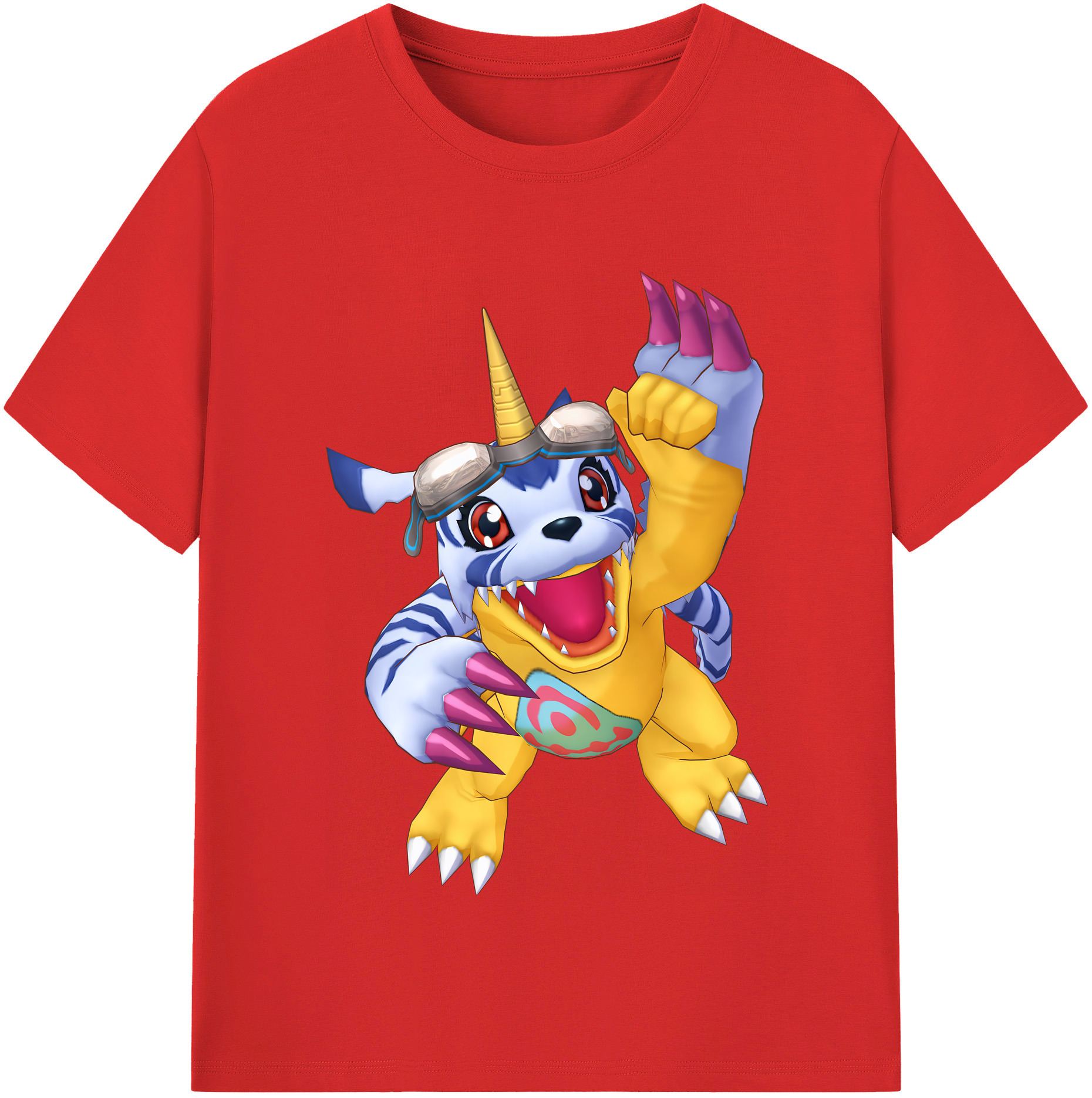 （画像用） Digimon デジタルモンスター/デジモン レディースカジュアルプリントTシャツ（綿100％）