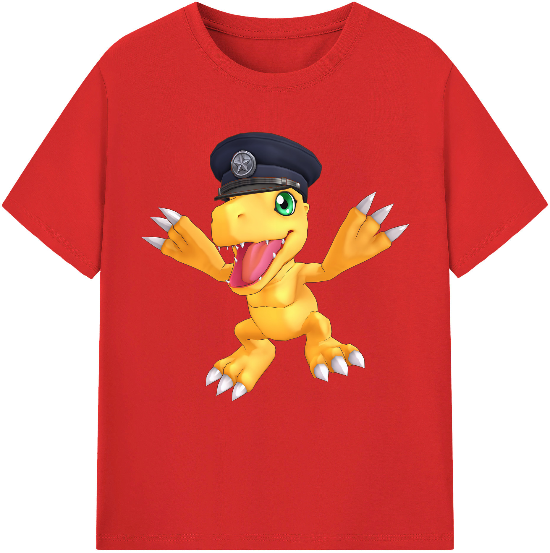 （画像用） Digimon デジタルモンスター/デジモン レディースカジュアルプリントTシャツ（綿100％）
