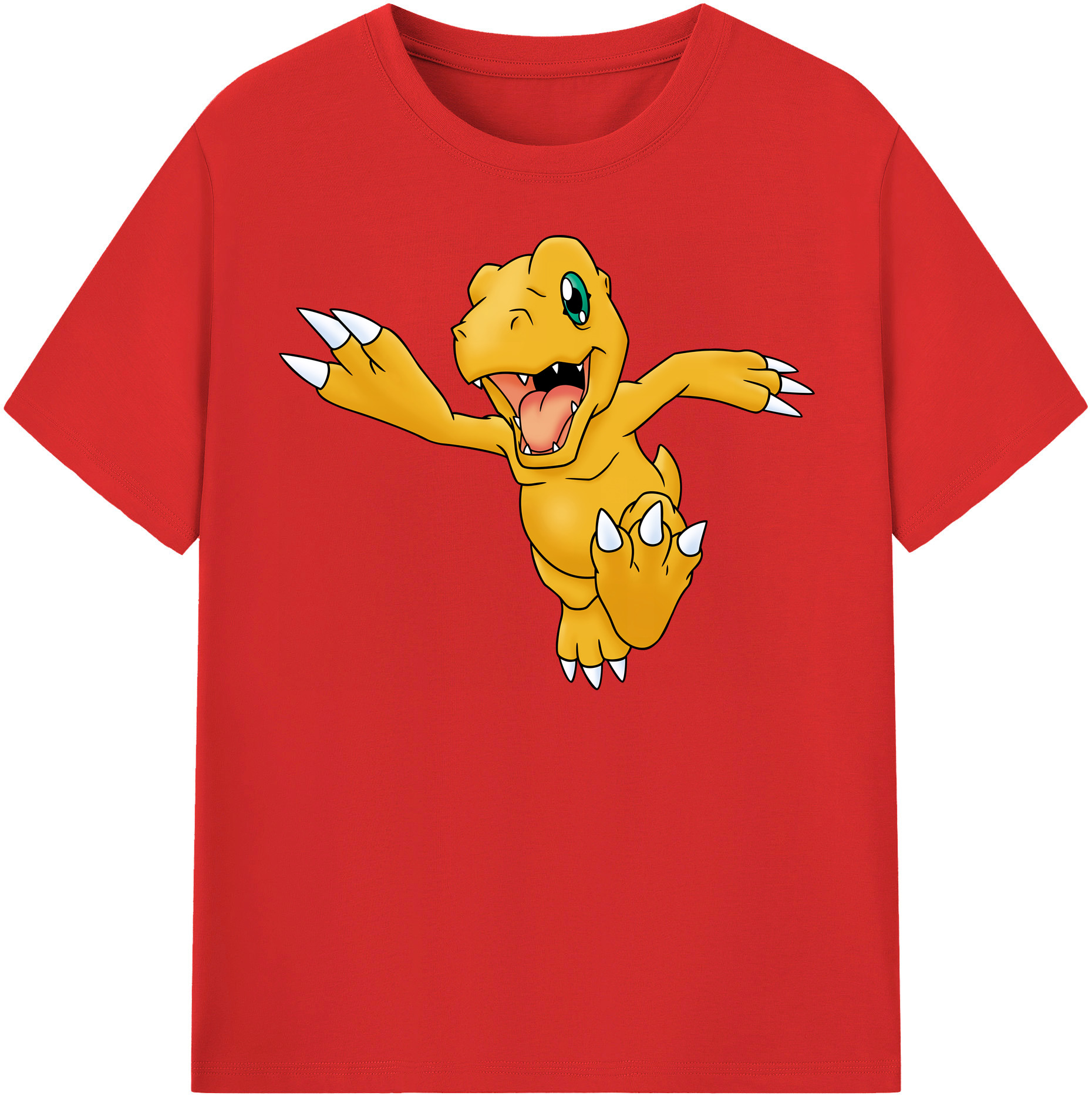 （画像用） Digimon デジタルモンスター/デジモン レディースカジュアルプリントTシャツ（綿100％）