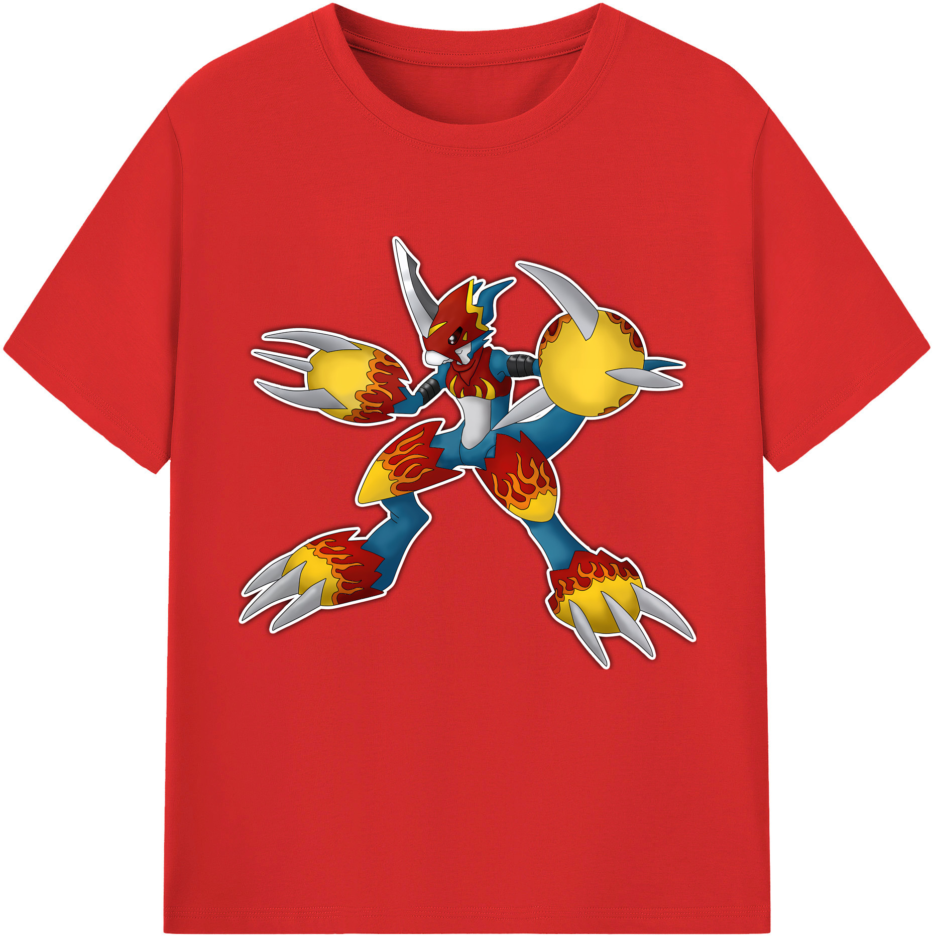 （画像用） Digimon デジタルモンスター/デジモン レディースカジュアルプリントTシャツ（綿100％）