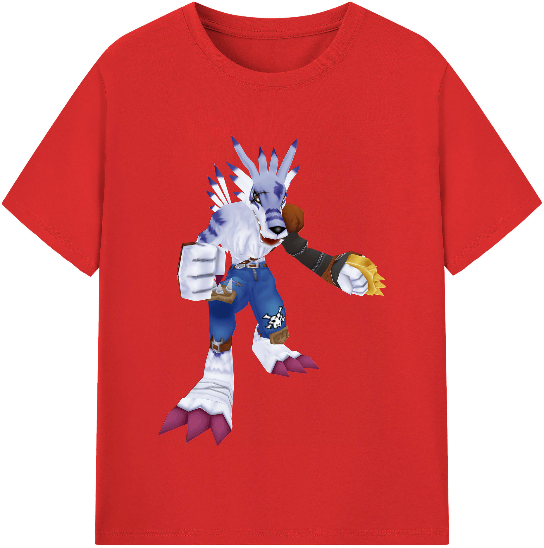 （画像用） Digimon デジタルモンスター/デジモン レディースカジュアルプリントTシャツ（綿100％）