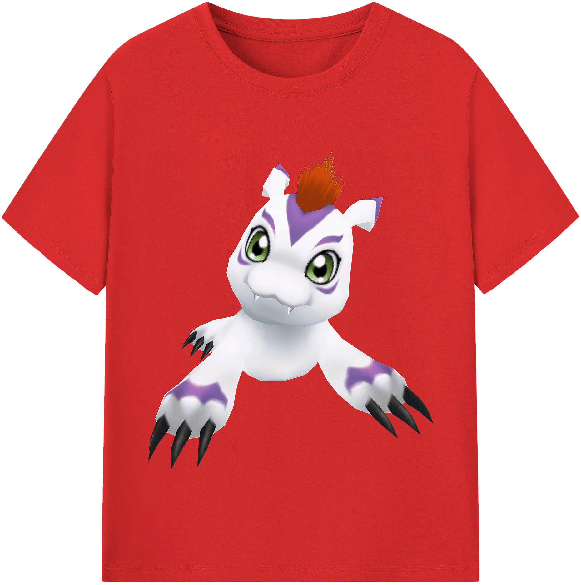 （画像用） Digimon デジタルモンスター/デジモン レディースカジュアルプリントTシャツ（綿100％）