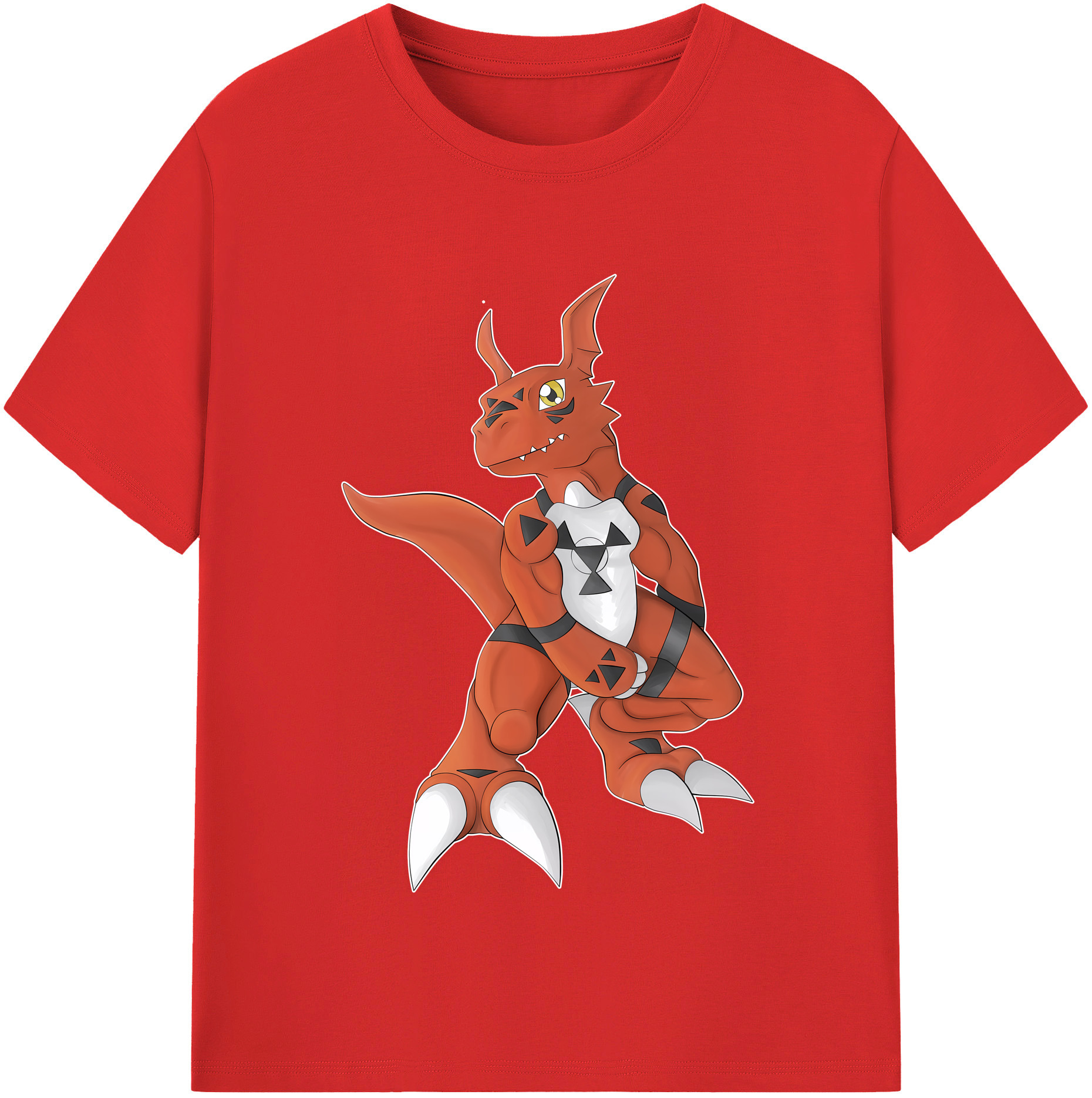 （画像用） Digimon デジタルモンスター/デジモン レディースカジュアルプリントTシャツ（綿100％）