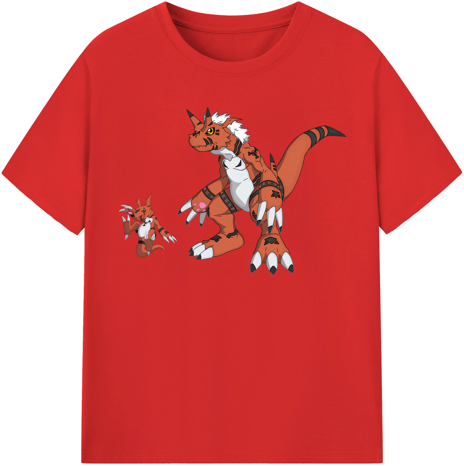 （画像用） Digimon デジタルモンスター/デジモン レディースカジュアルプリントTシャツ（綿100％）