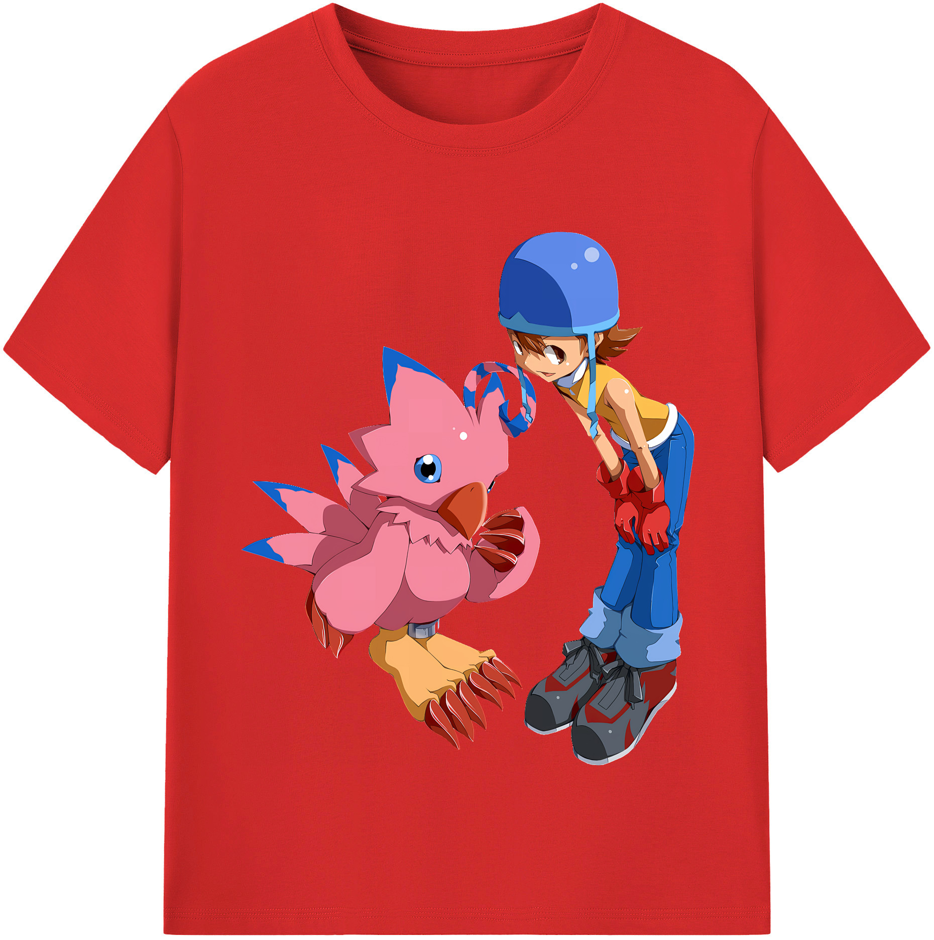 （画像用） Digimon デジタルモンスター/デジモン レディースカジュアルプリントTシャツ（綿100％）