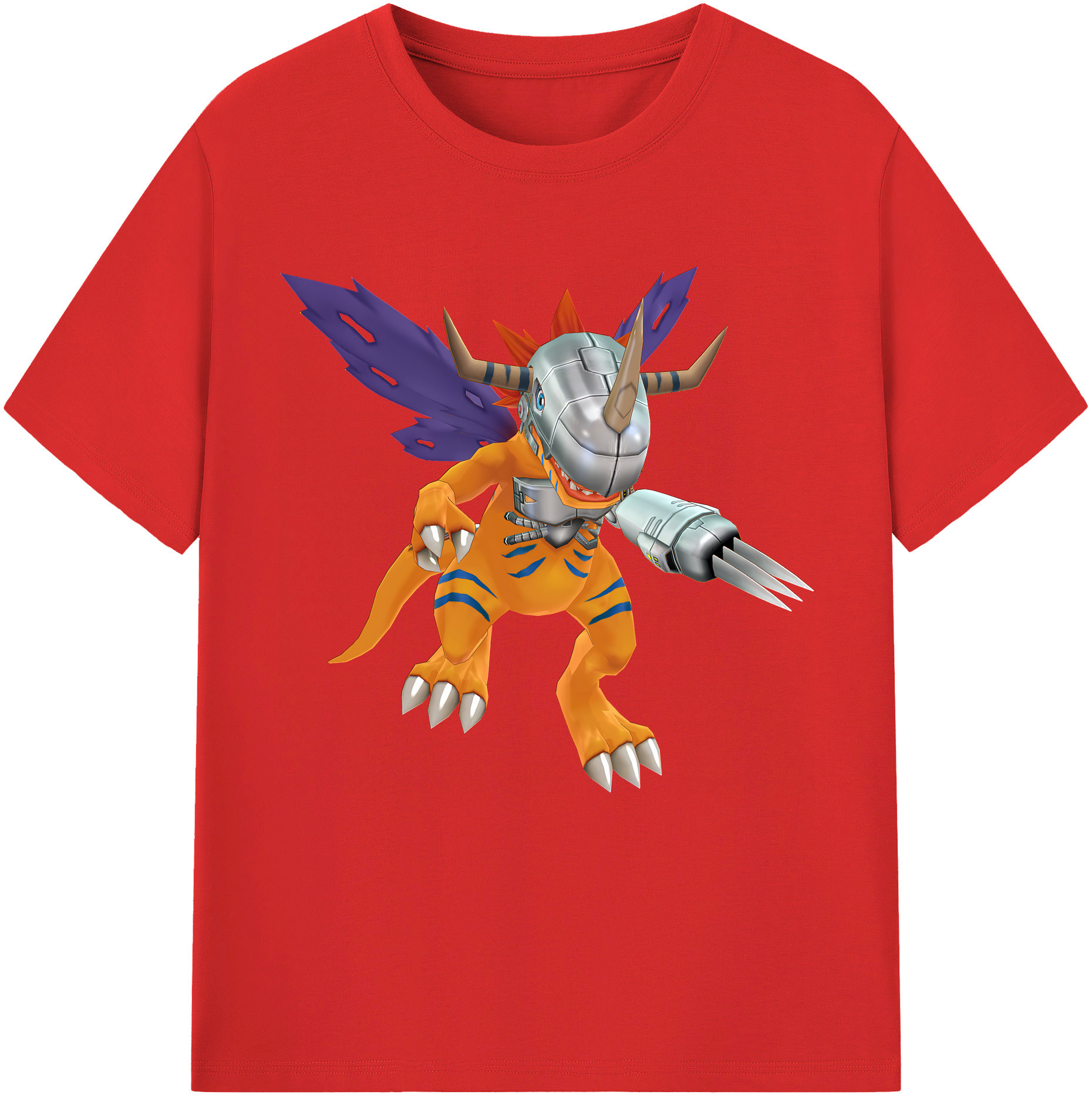 （画像用） Digimon デジタルモンスター/デジモン レディースカジュアルプリントTシャツ（綿100％）