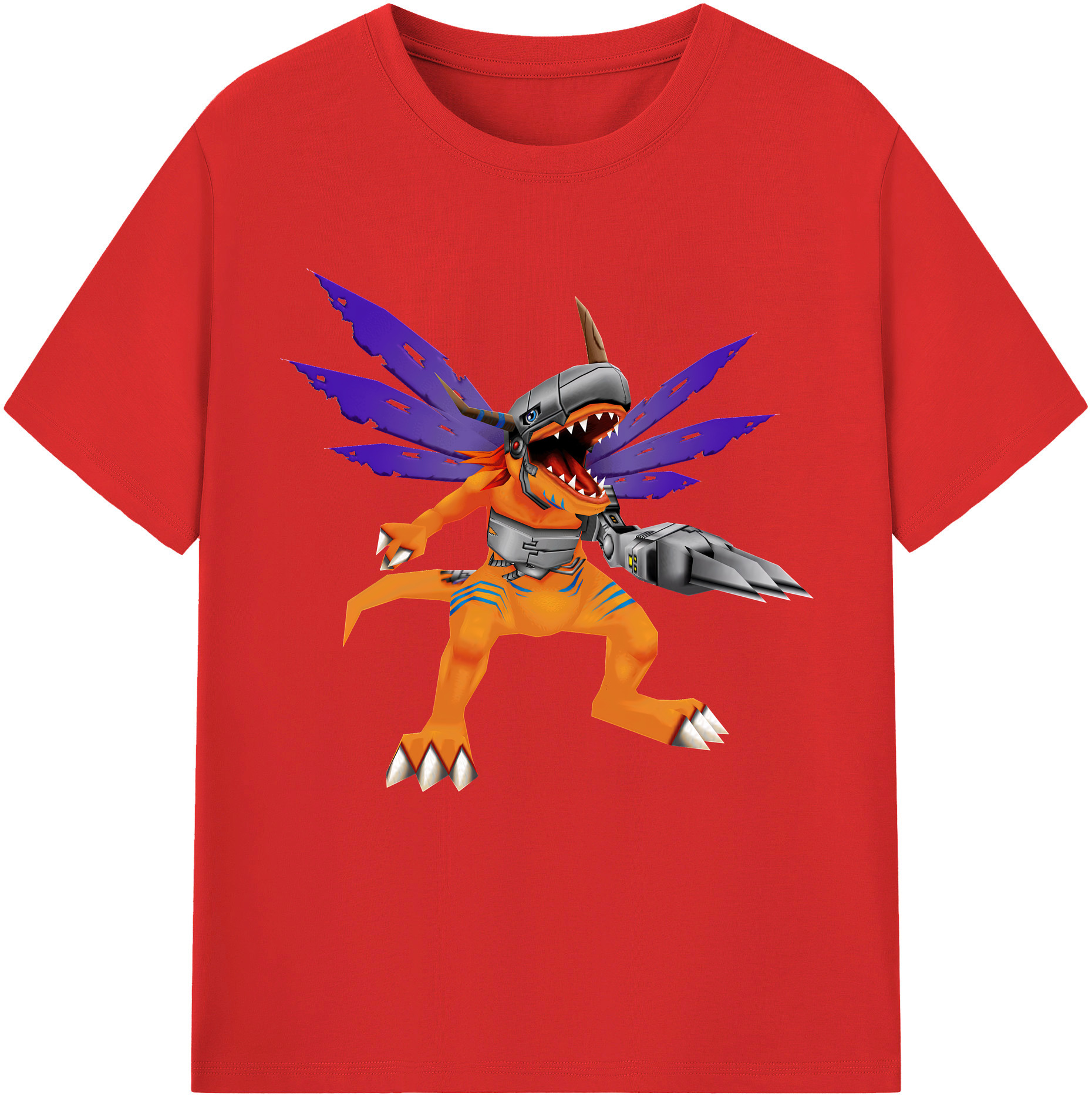 （画像用） Digimon デジタルモンスター/デジモン レディースカジュアルプリントTシャツ（綿100％）