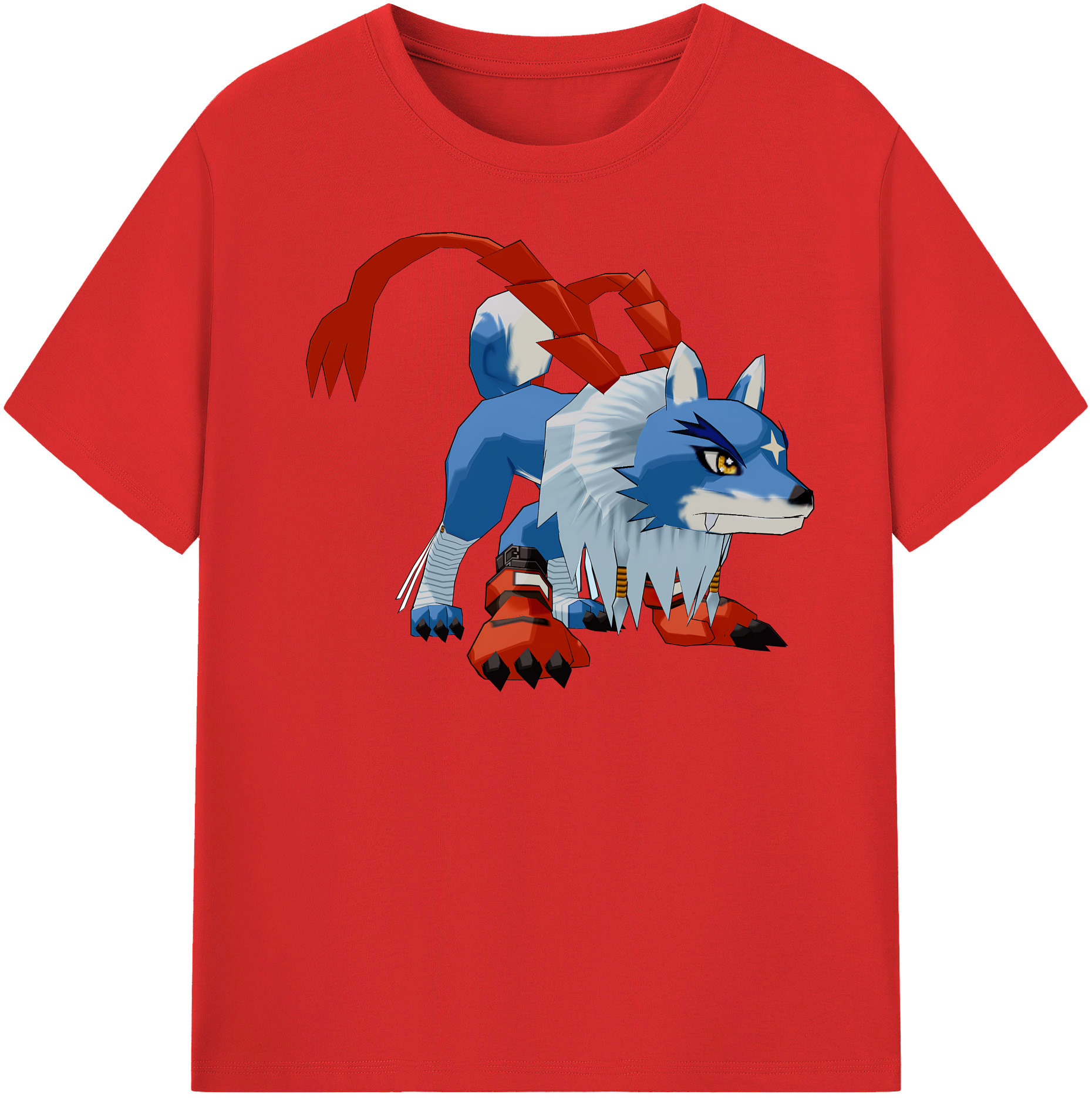 （画像用） Digimon デジタルモンスター/デジモン レディースカジュアルプリントTシャツ（綿100％）