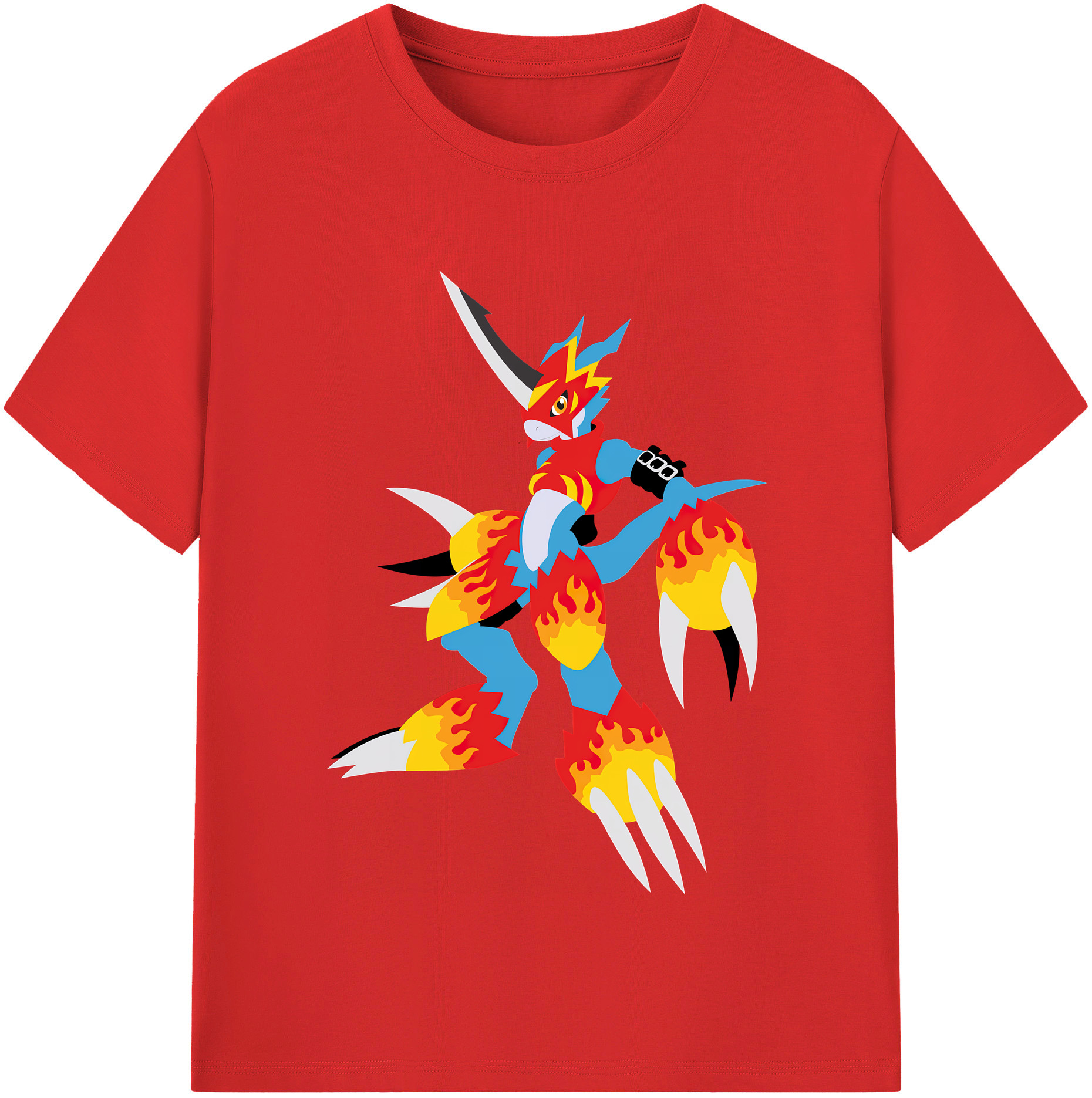 （画像用） Digimon デジタルモンスター/デジモン レディースカジュアルプリントTシャツ（綿100％）