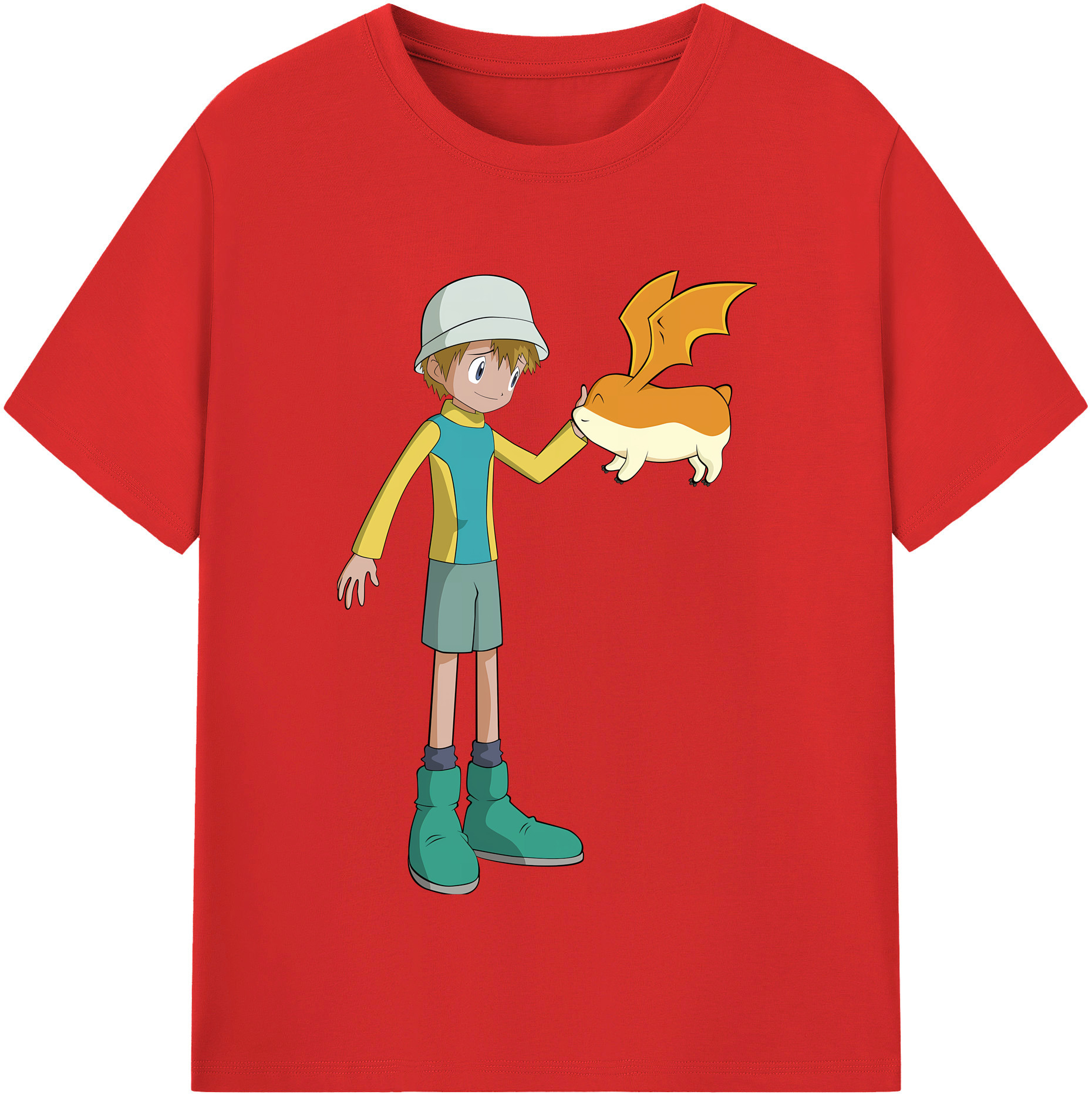 （画像用） Digimon デジタルモンスター/デジモン レディースカジュアルプリントTシャツ（綿100％）