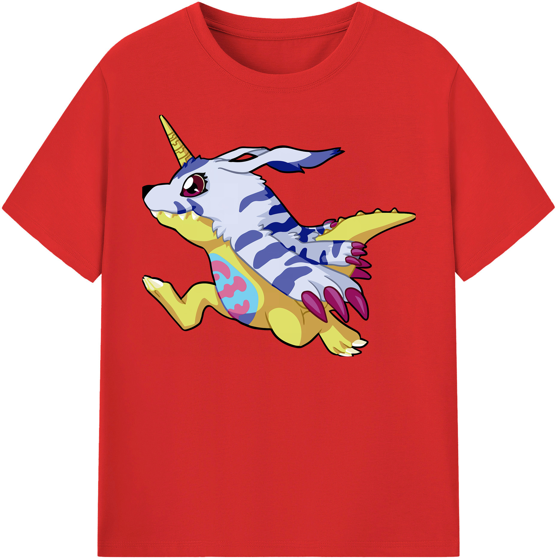 （画像用） Digimon デジタルモンスター/デジモン レディースカジュアルプリントTシャツ（綿100％）
