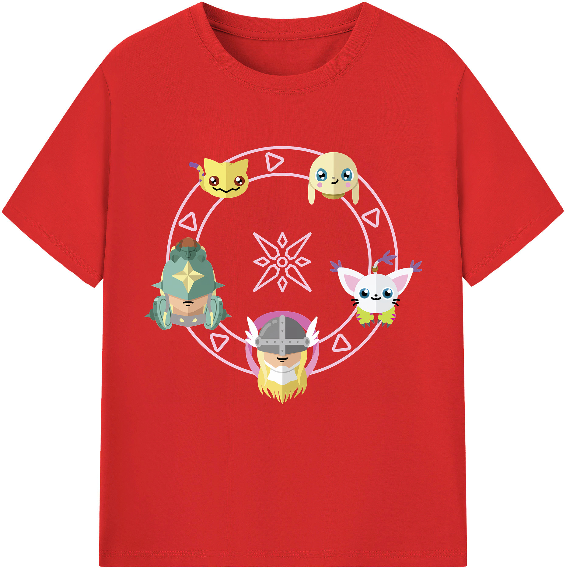 （画像用） Digimon デジタルモンスター/デジモン レディースカジュアルプリントTシャツ（綿100％）
