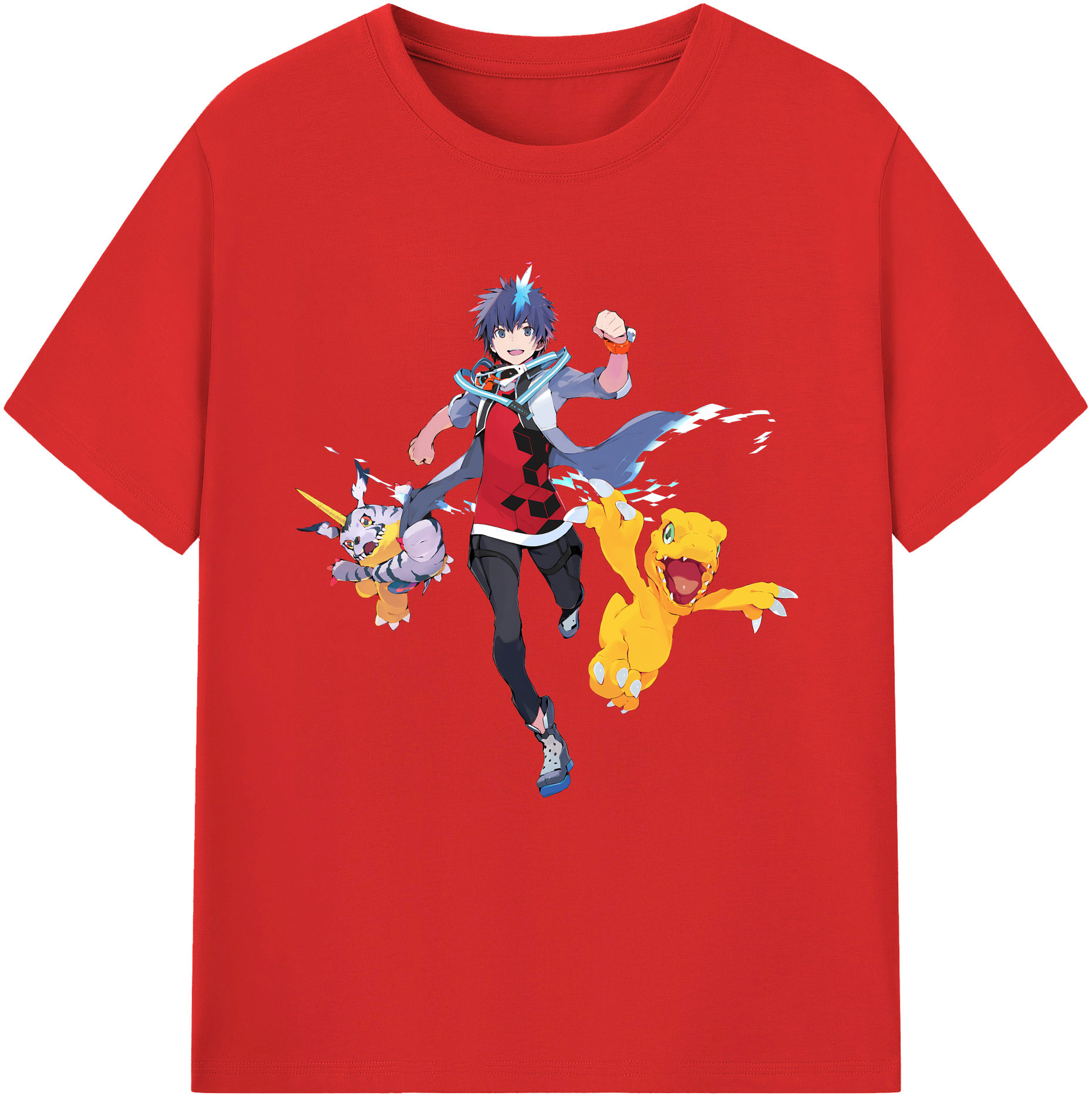 （画像用） Digimon デジタルモンスター/デジモン レディースカジュアルプリントTシャツ（綿100％）